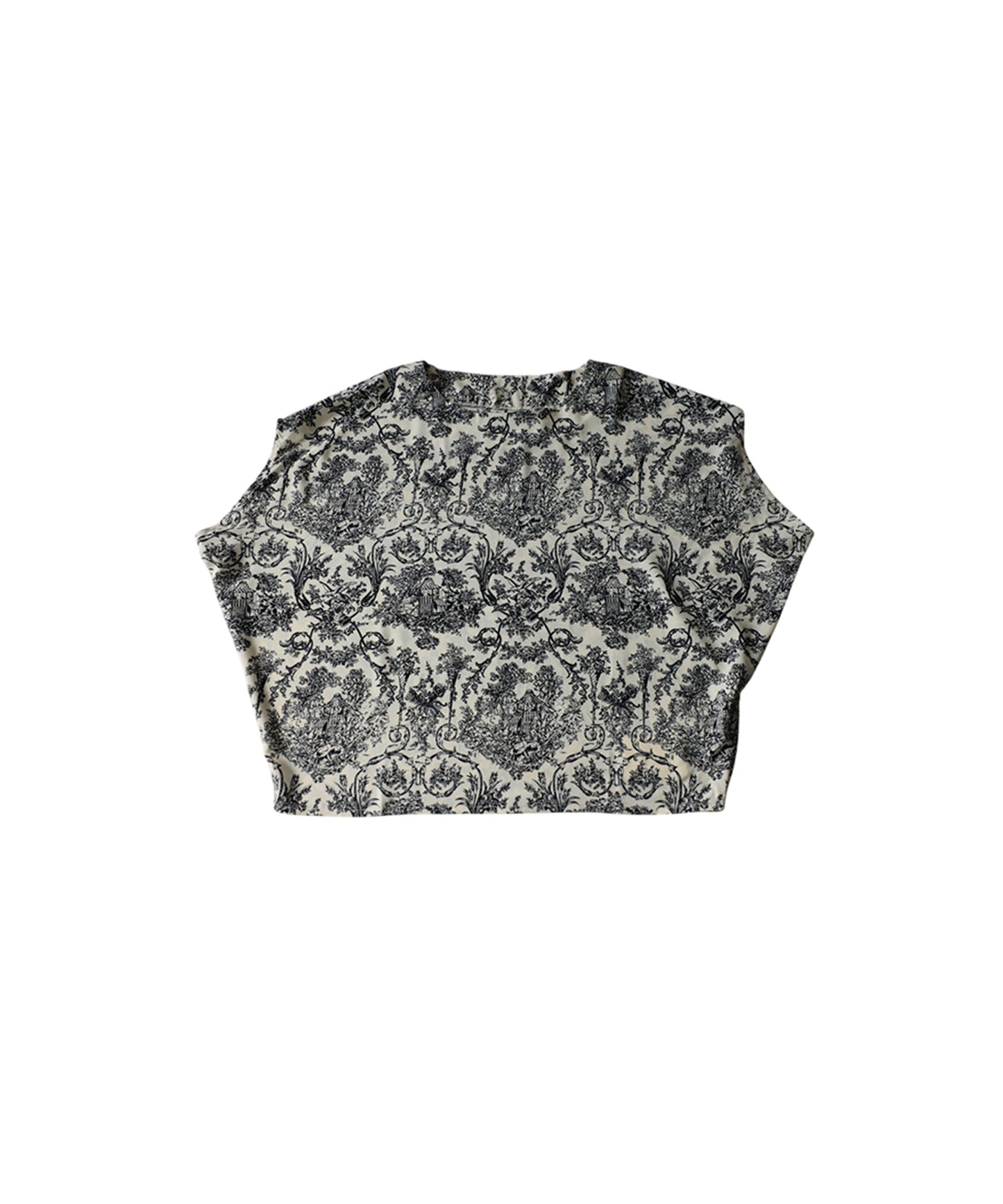 Toile De Jouy Print Blouse Ladies