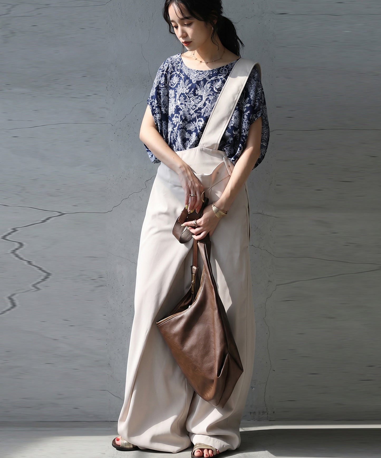 Toile De Jouy Print Blouse Ladies