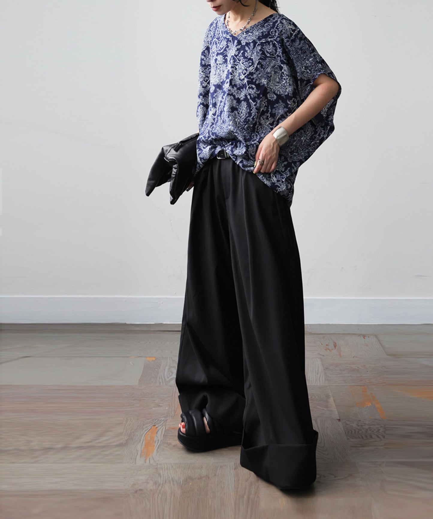 Toile De Jouy Print Blouse Ladies