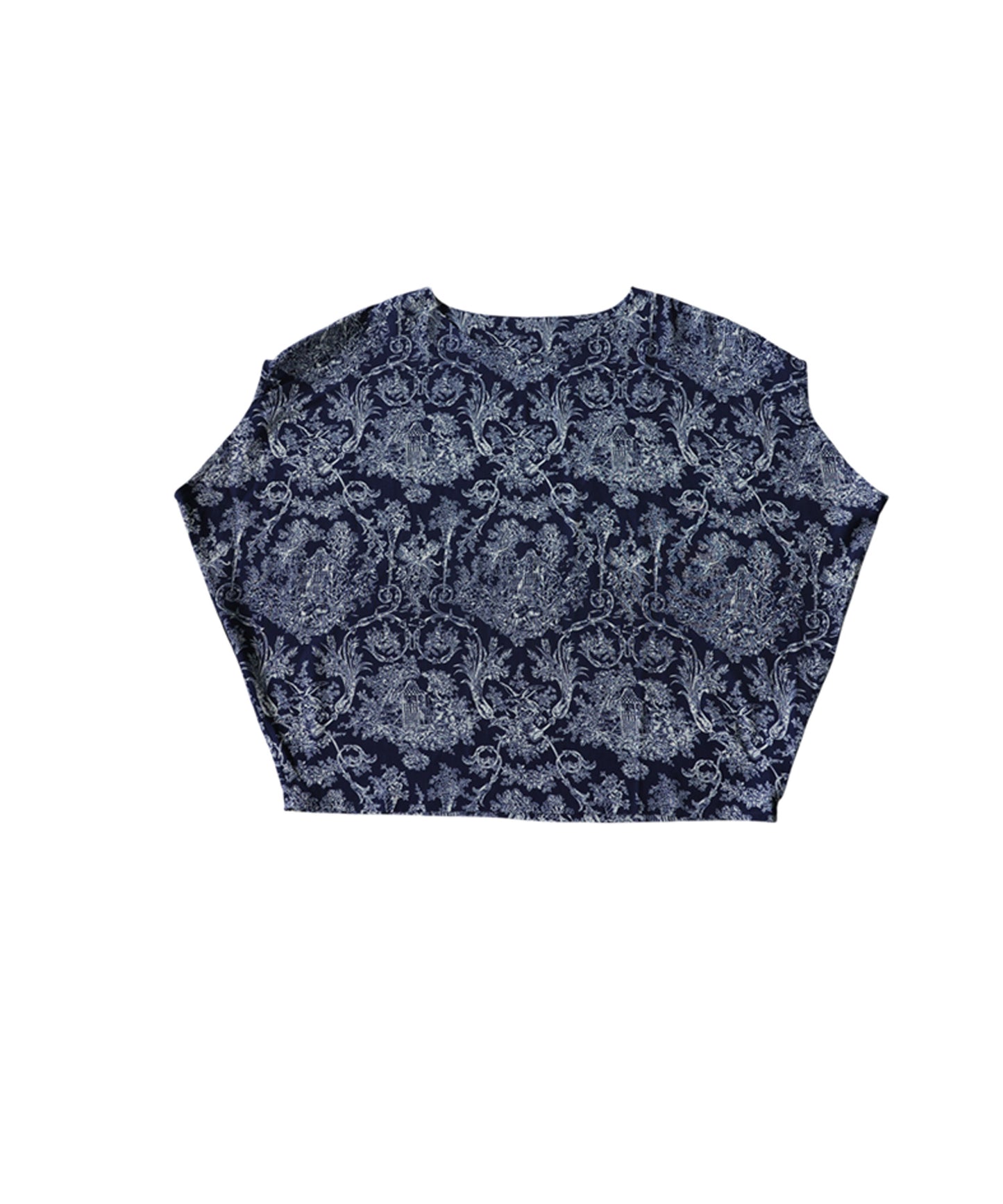 Toile De Jouy Print Blouse Ladies