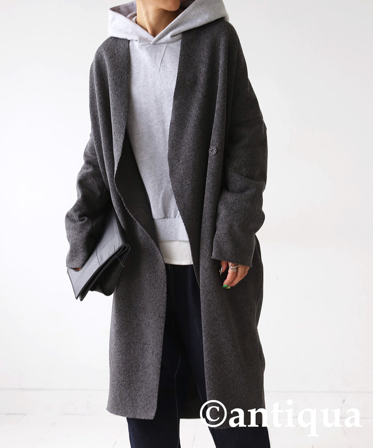 Shawl collar Boa Coat Ladies