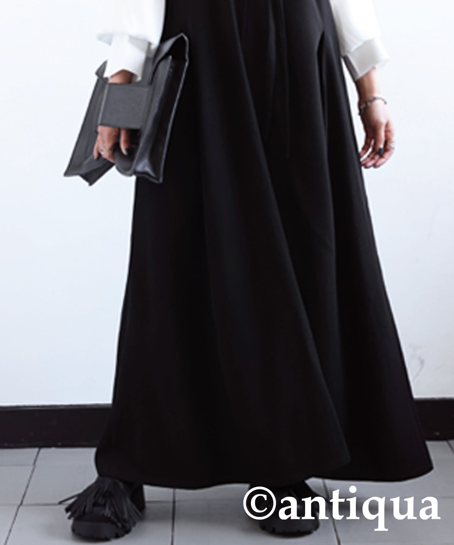 Back belt Ladies Casual Long dress salopette