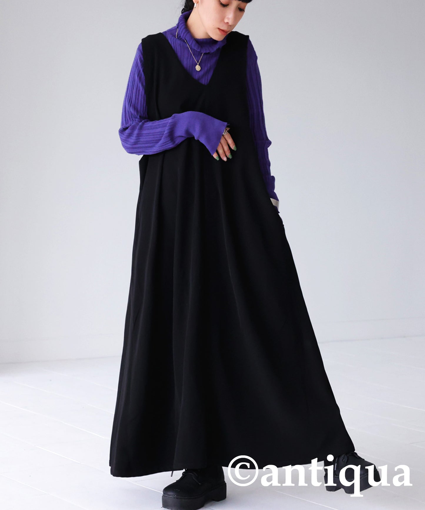 Back belt Ladies Casual Long dress salopette