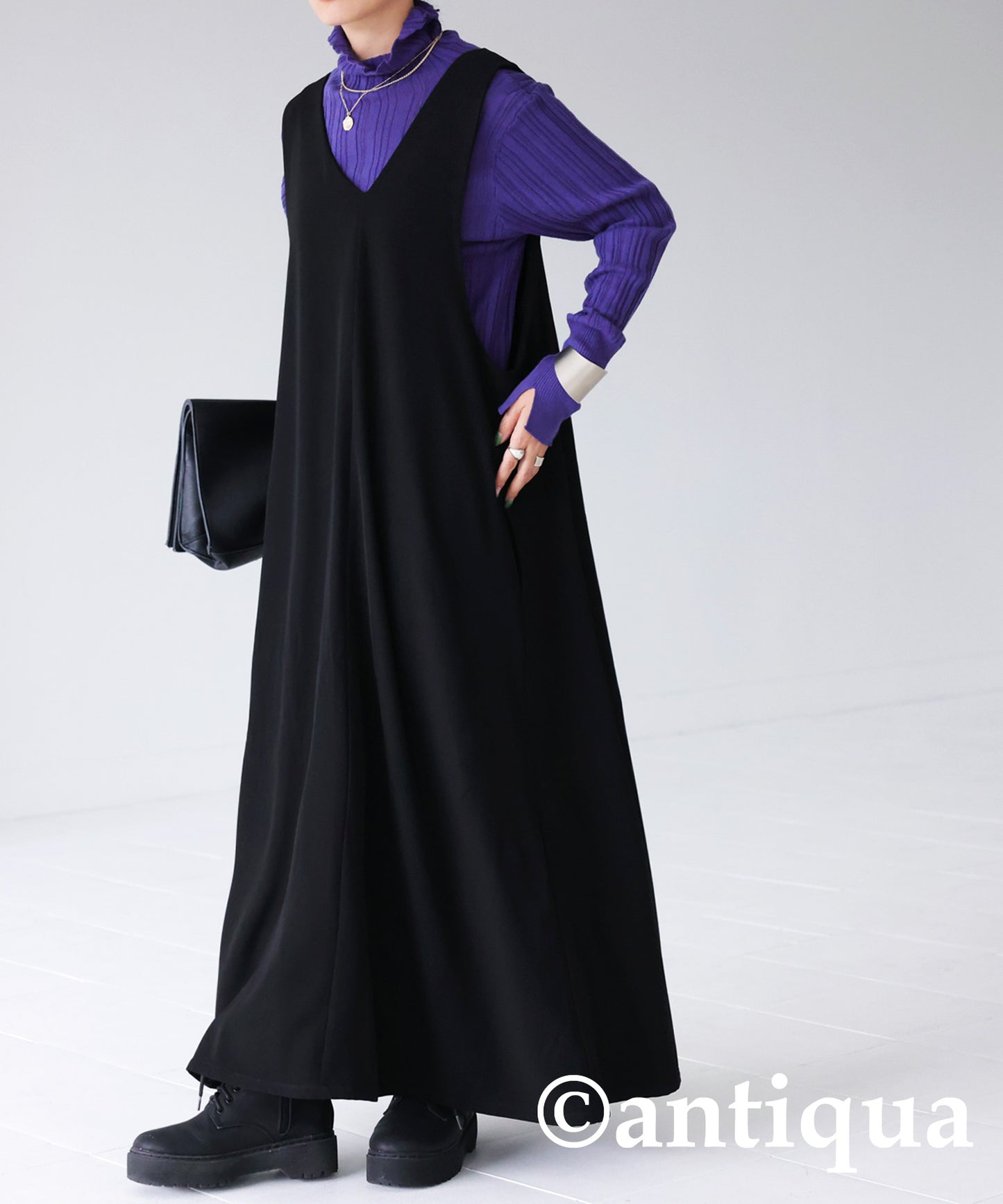 Back belt Ladies Casual Long dress salopette