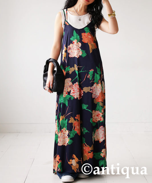 Floral Pattern Japanese Style Ladies Camisole Casual dress