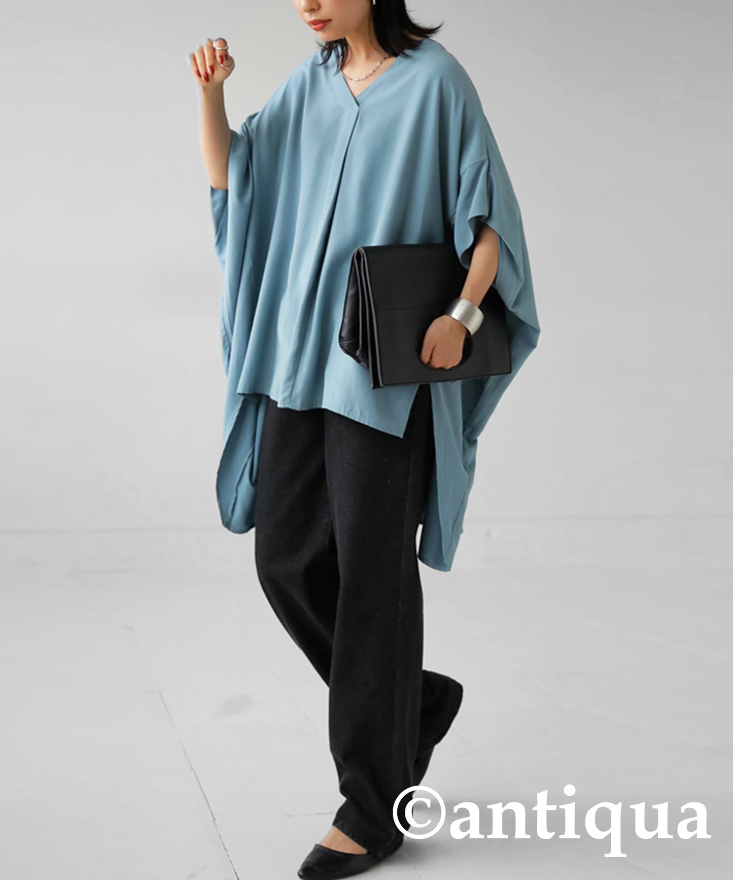 Ladies dolman sleeve wide tops