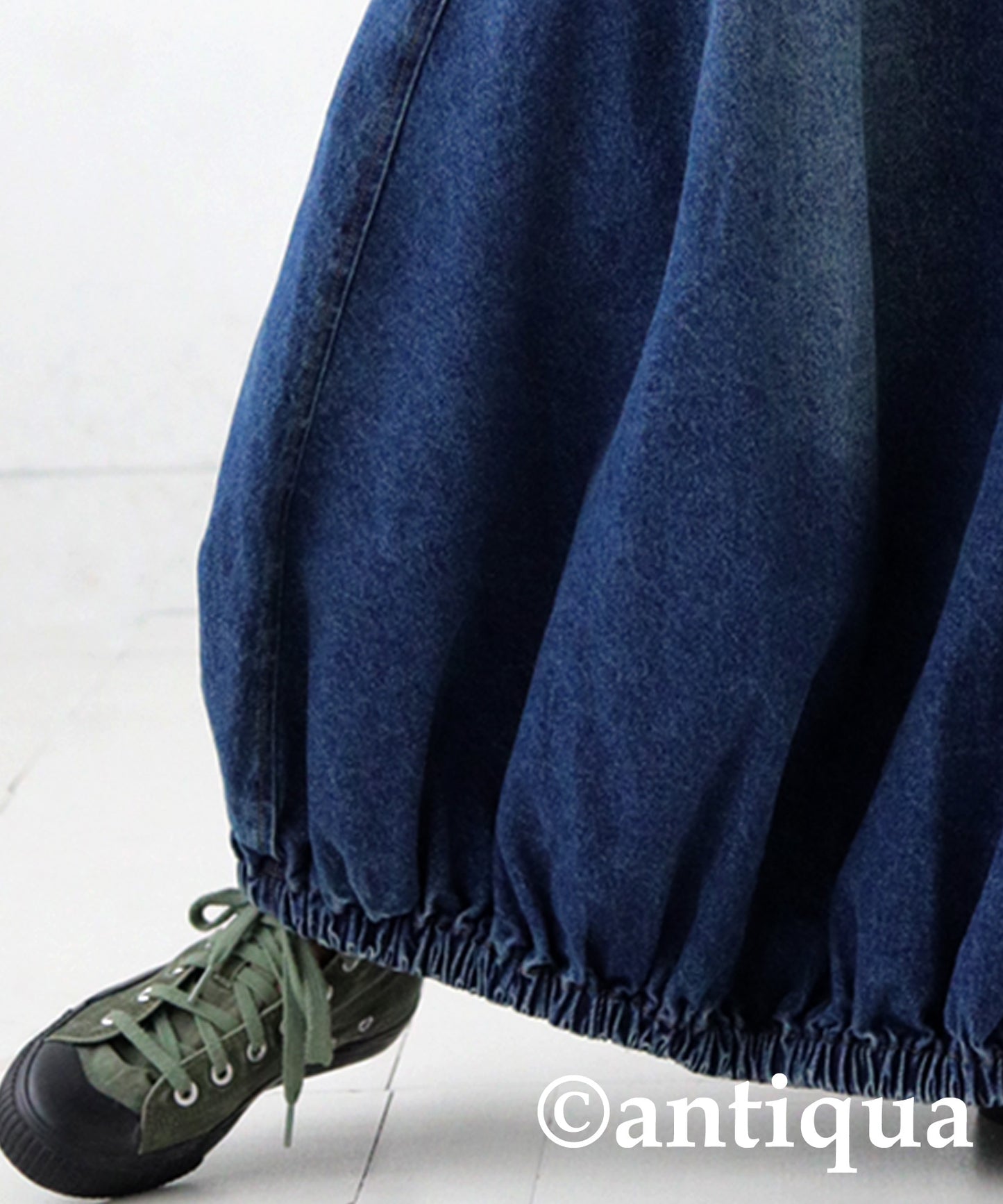 Balloon Denim Skirt Ladies