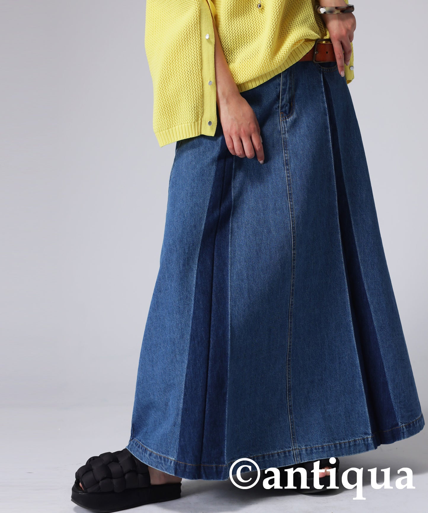 100% cotton denim skirt Ladies