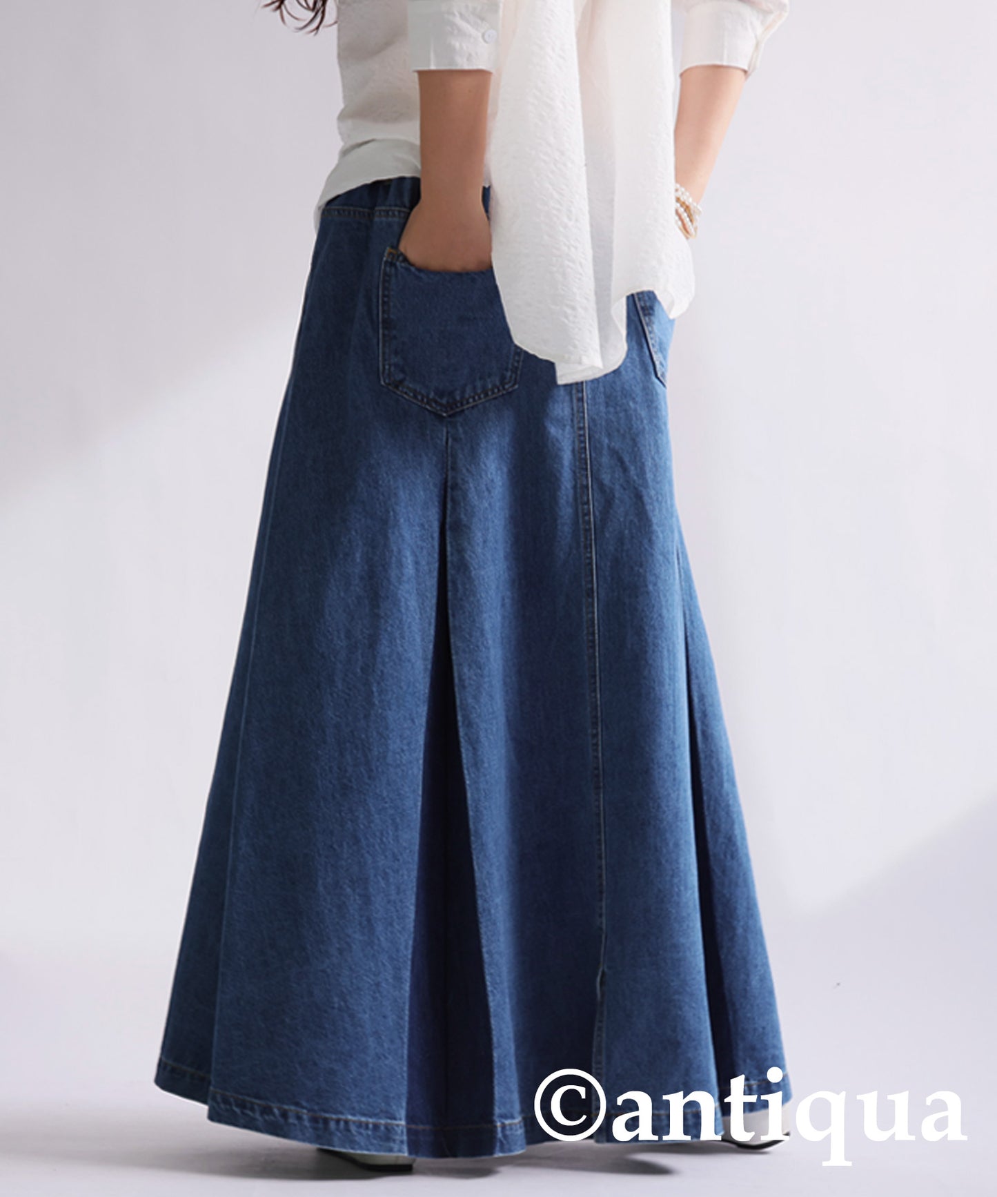 100% cotton denim skirt Ladies