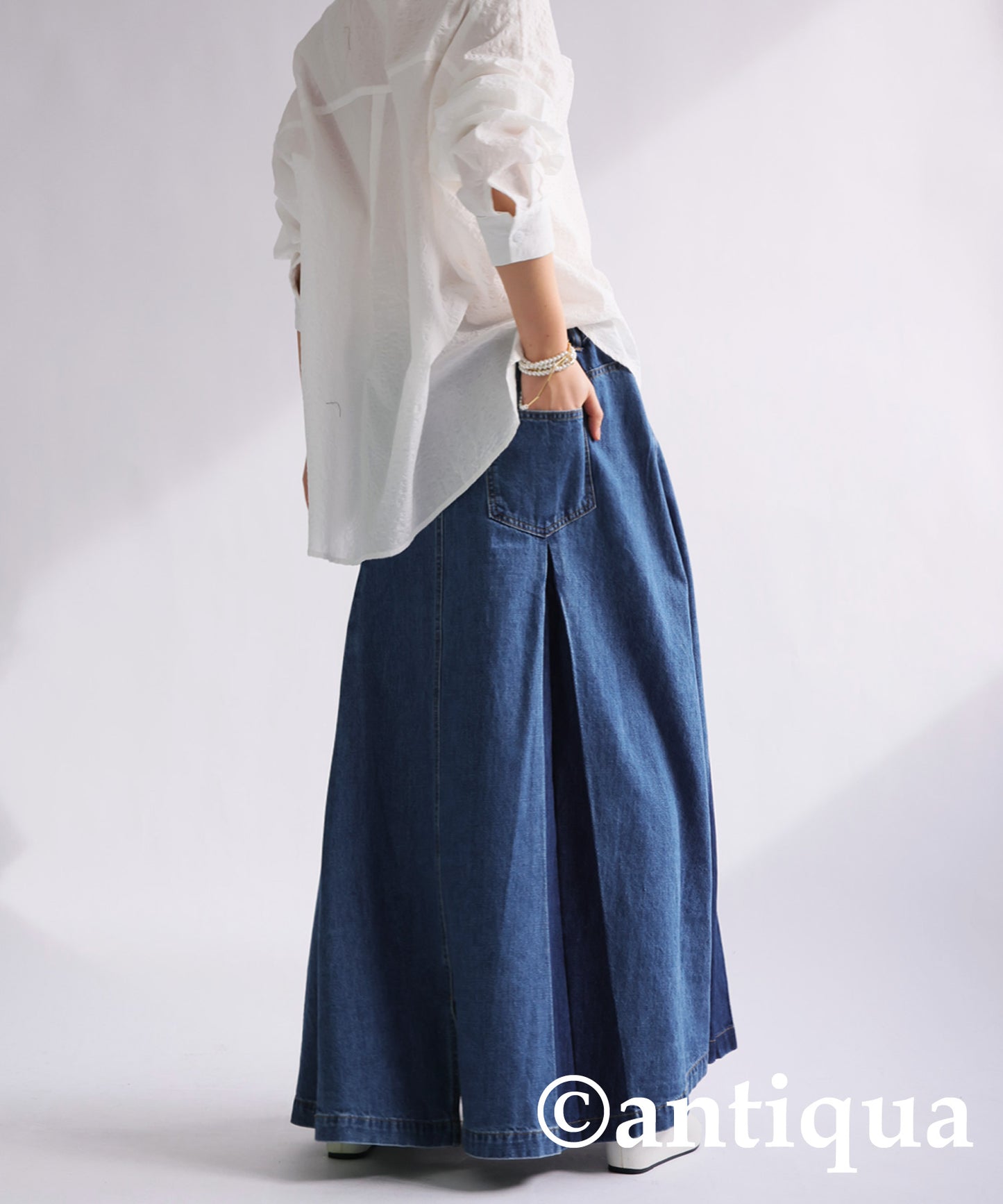 100% cotton denim skirt Ladies