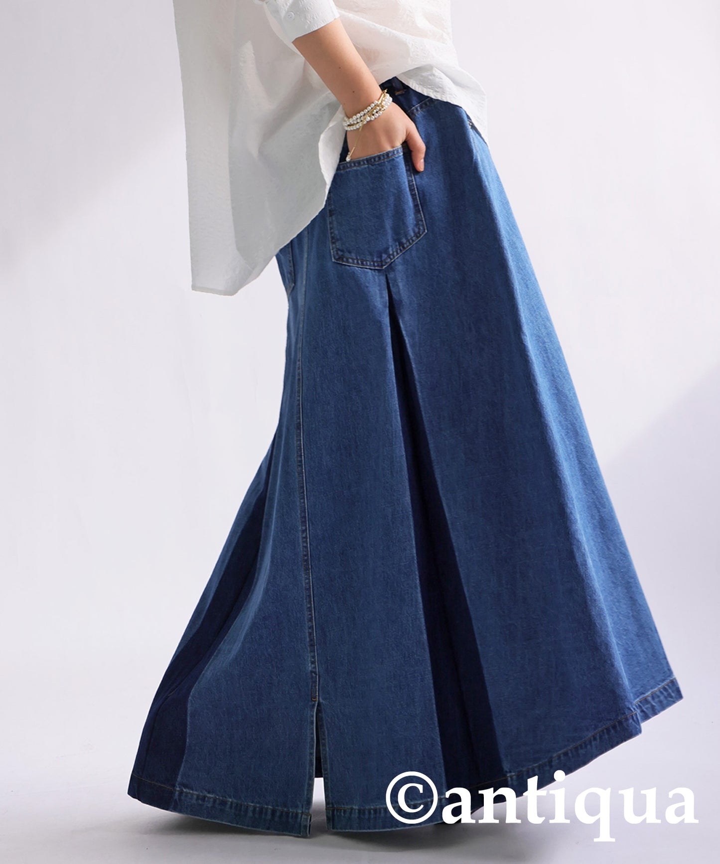 100% cotton denim skirt Ladies