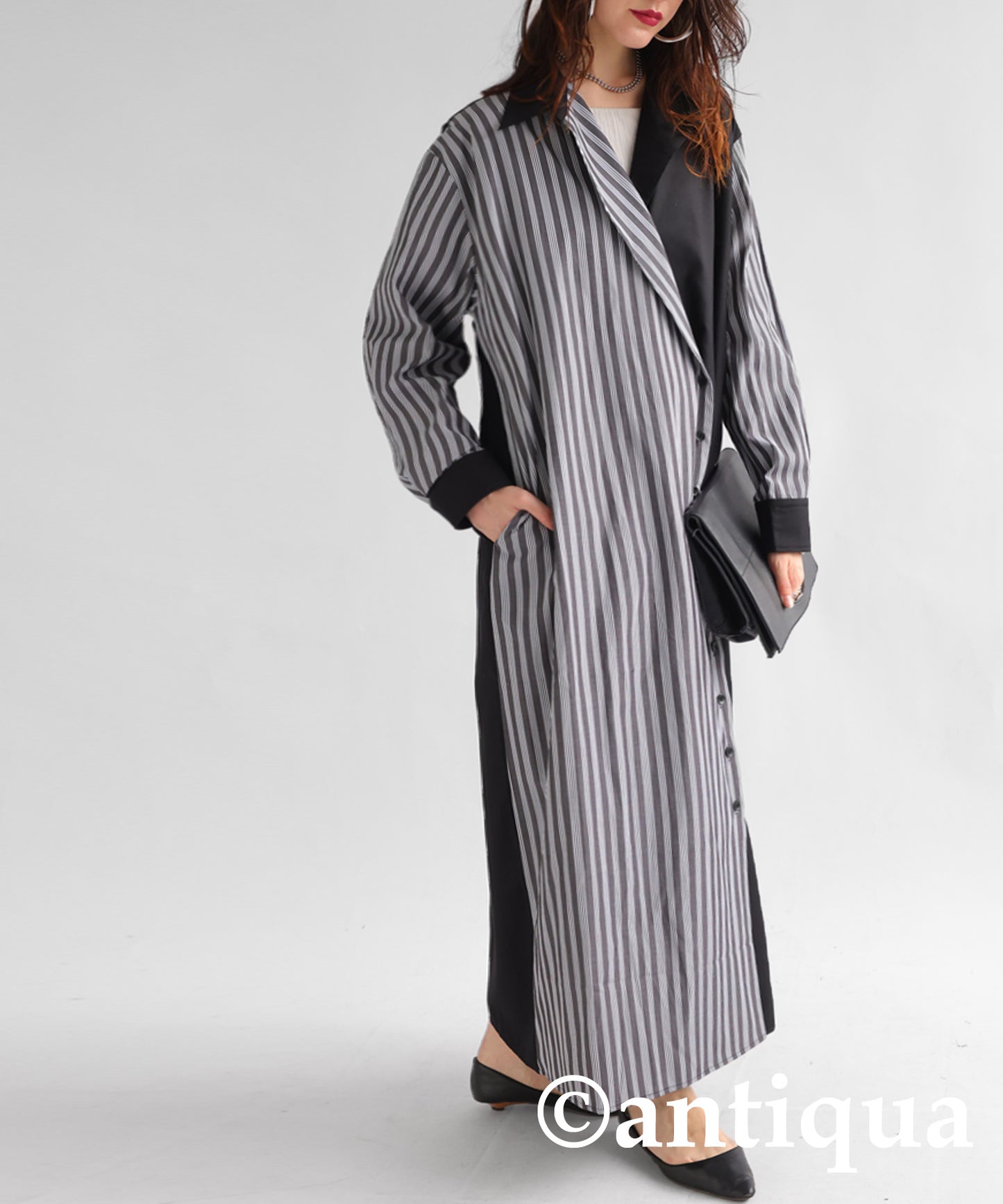 Spliced Striped Dress Ladies