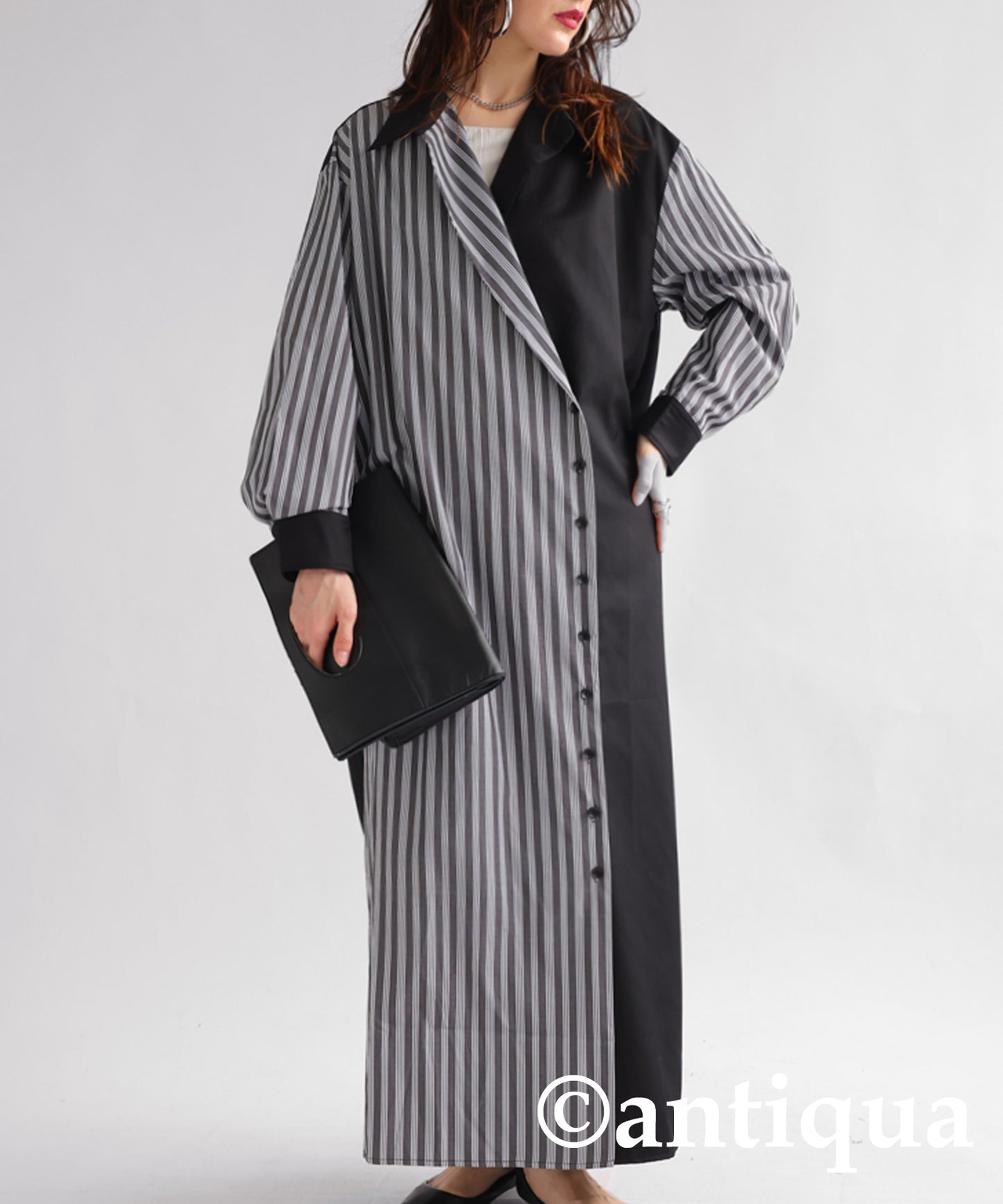 Spliced Striped Dress Ladies