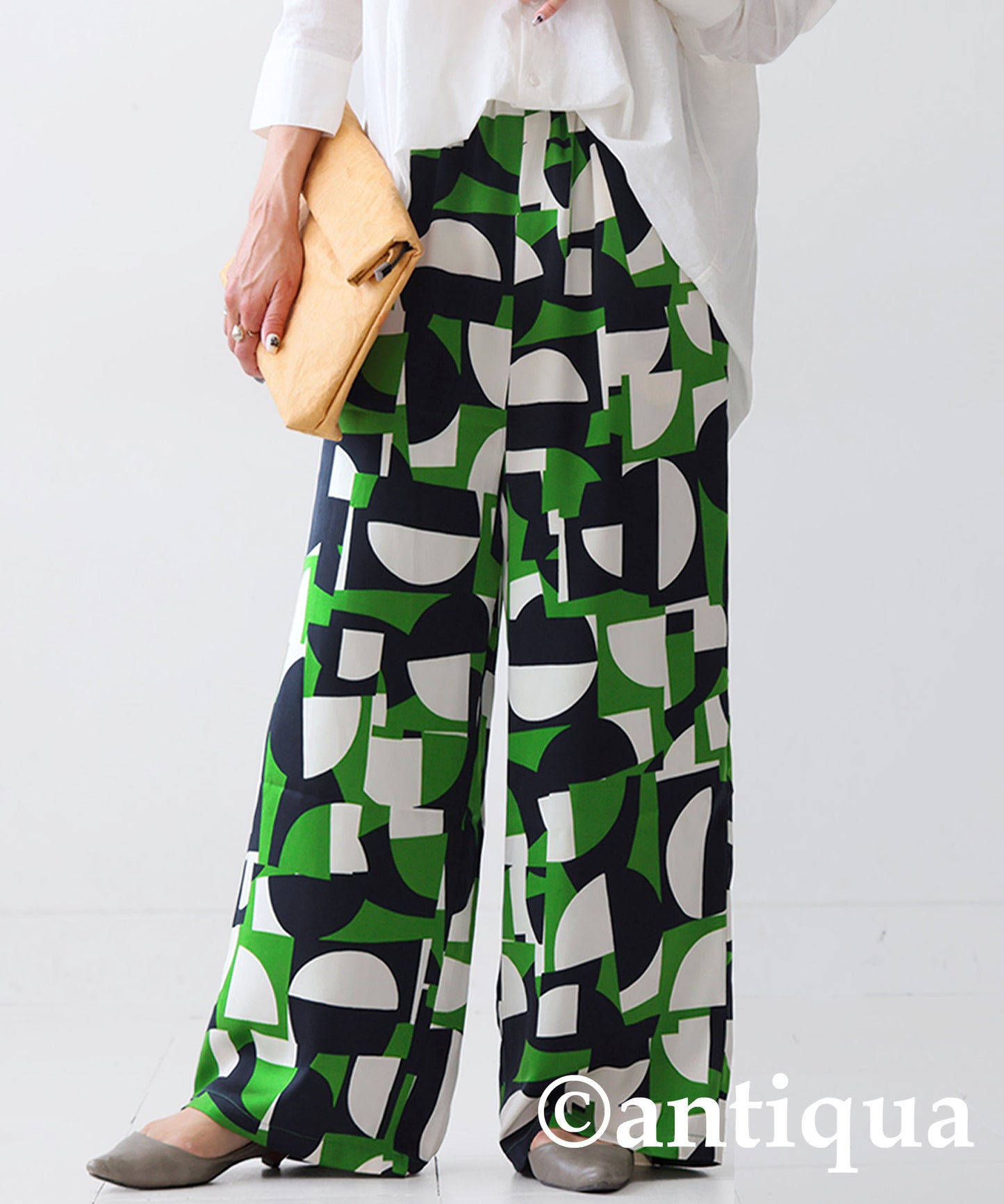 Geometric Pattern Pants Ladies