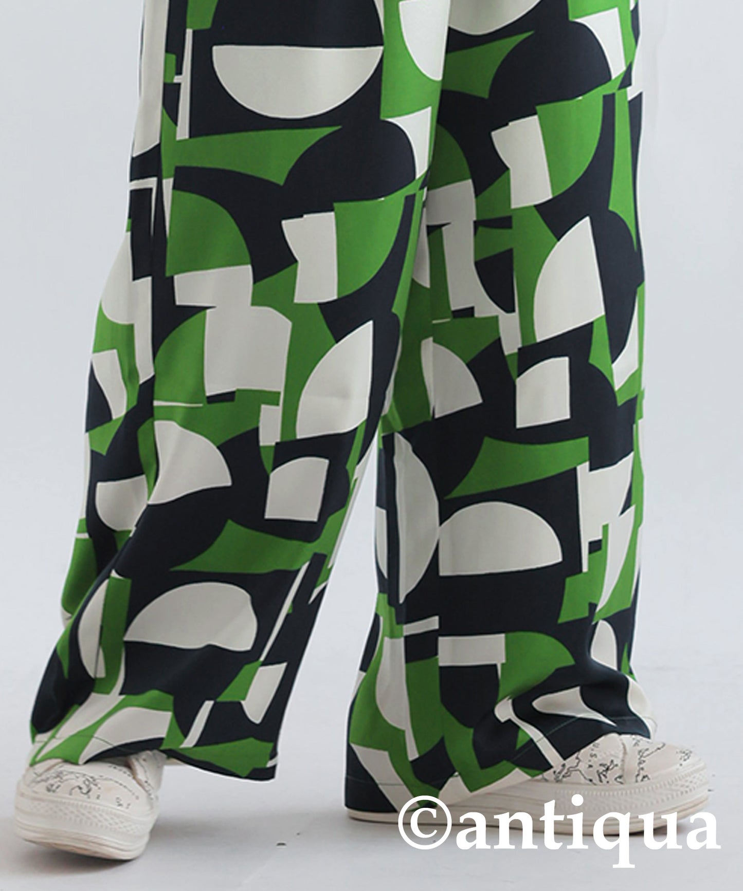 Geometric Pattern Pants Ladies