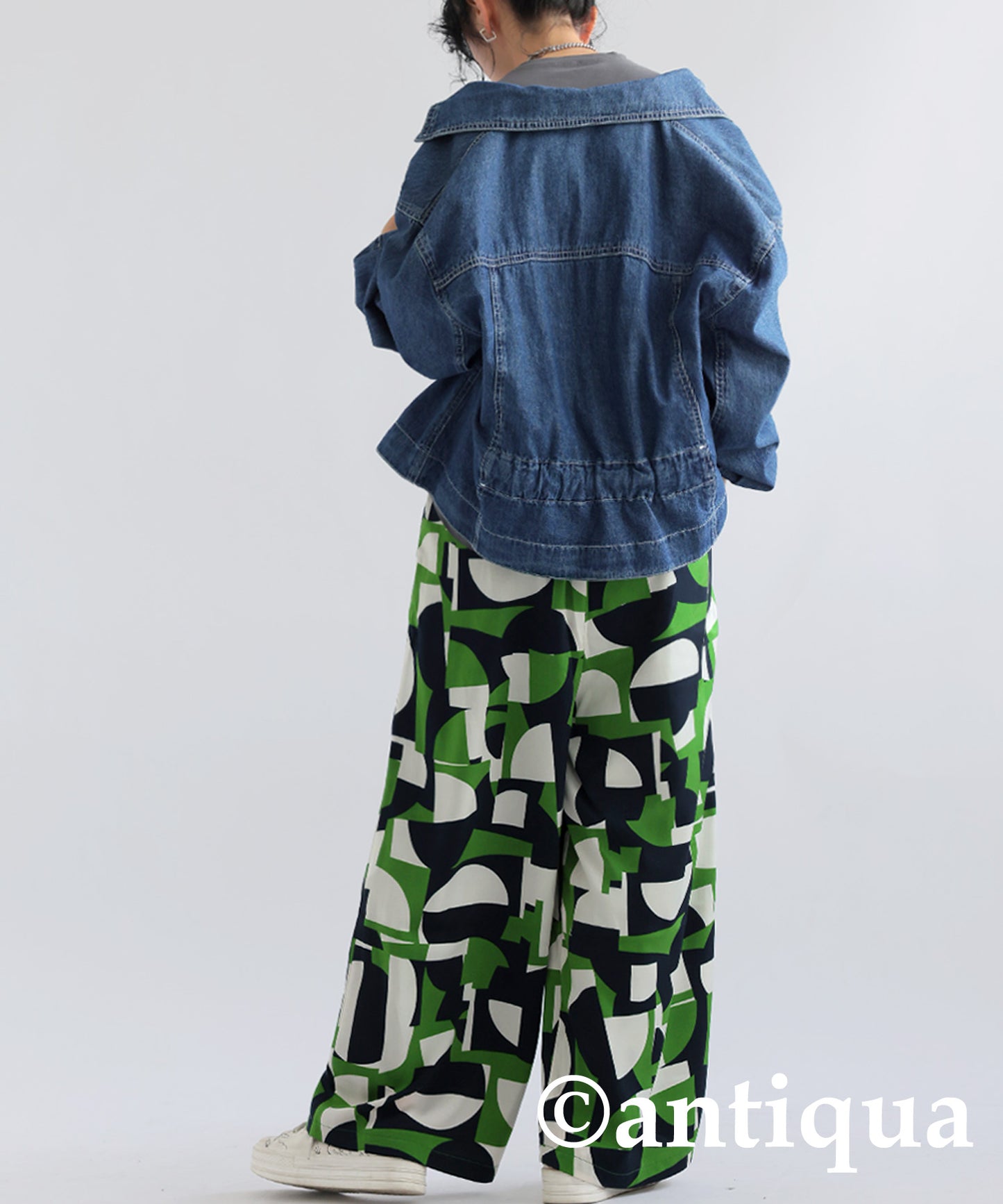 Geometric Pattern Pants Ladies