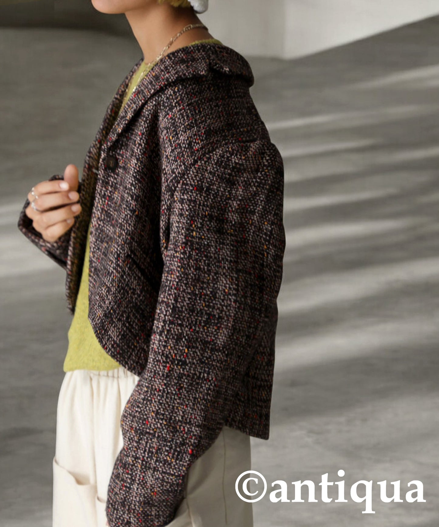 Tweed Short Jacket Ladies