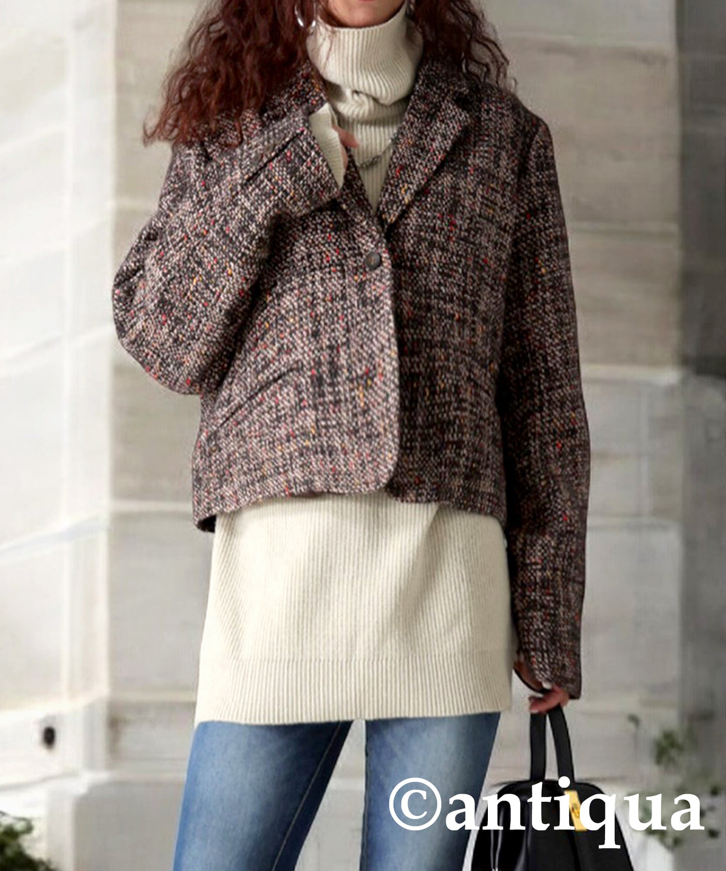 Tweed Short Jacket Ladies