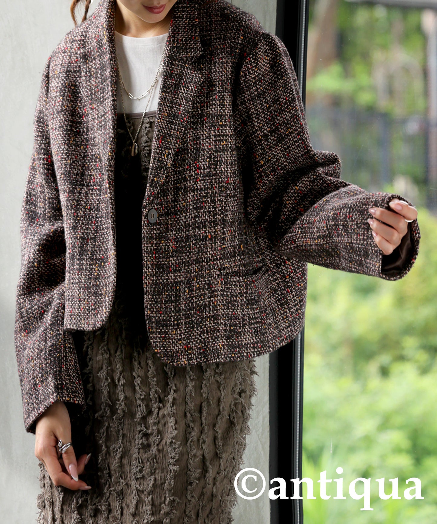 Tweed Short Jacket Ladies