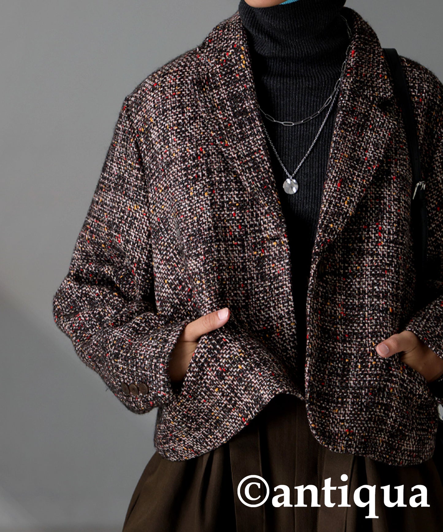 Tweed Short Jacket Ladies