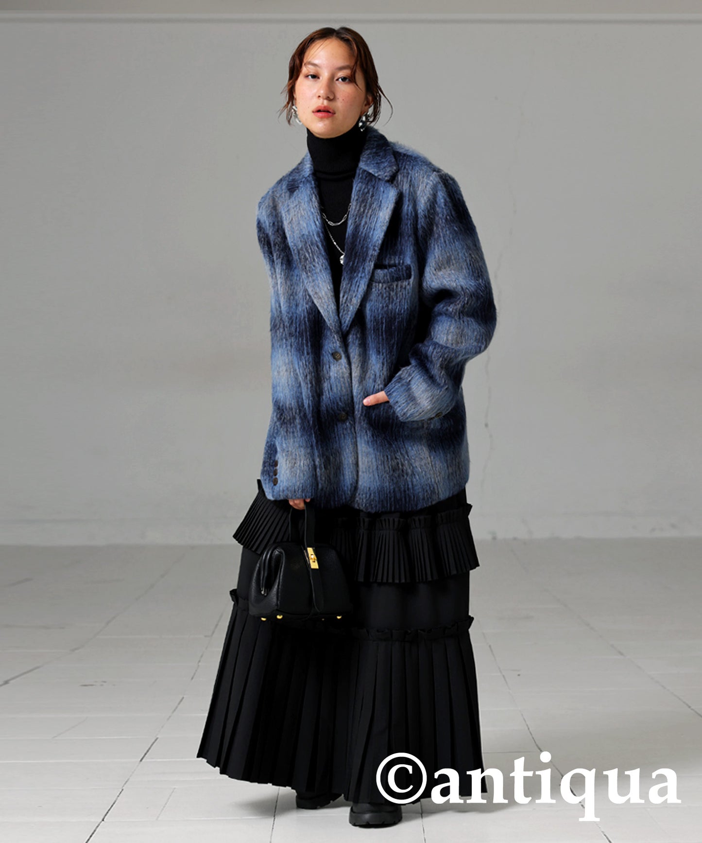 Plaid Tailored Coat Ladies