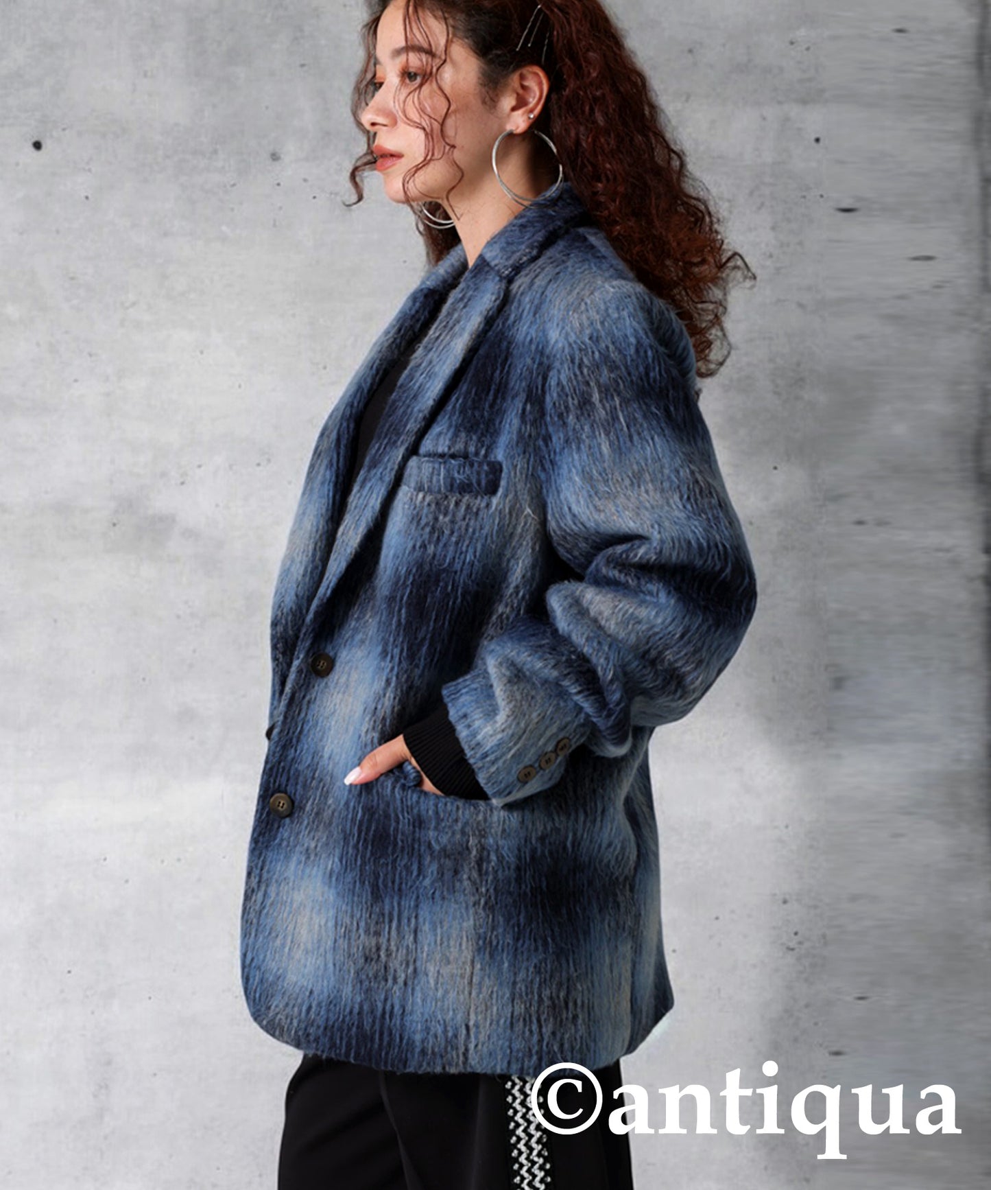 Plaid Tailored Coat Ladies