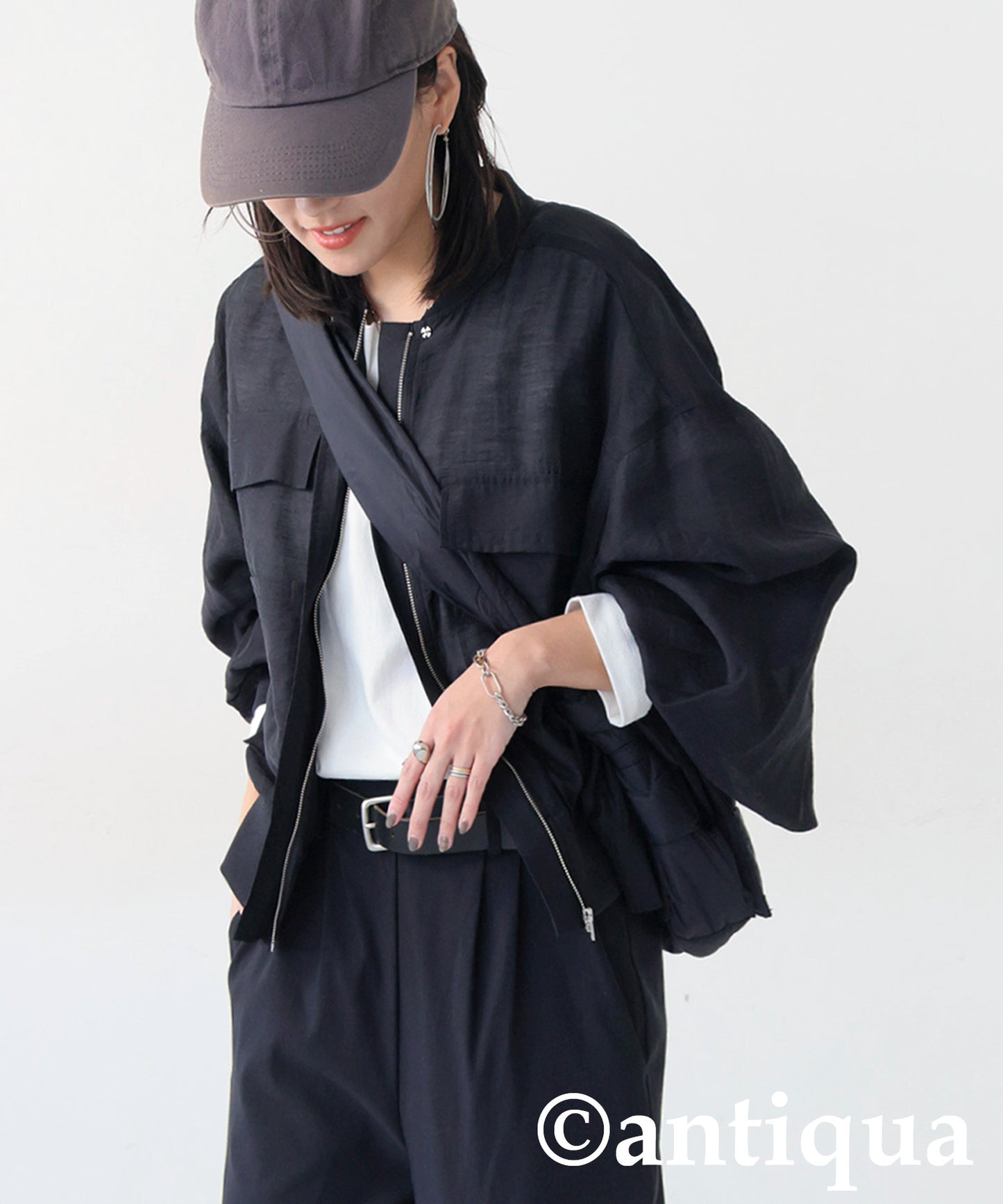 Sheer Blouson Ladies