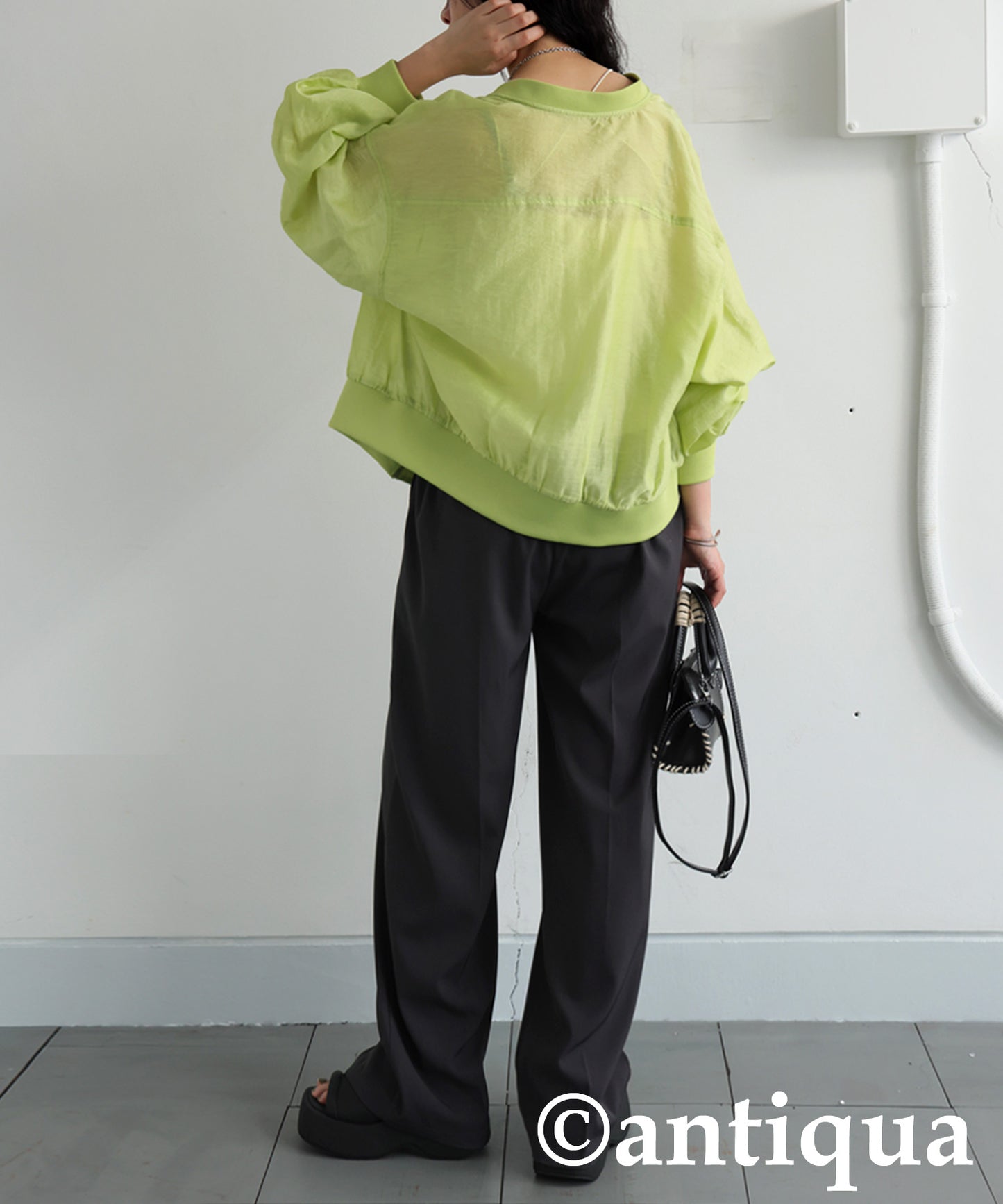 Sheer Blouson Ladies