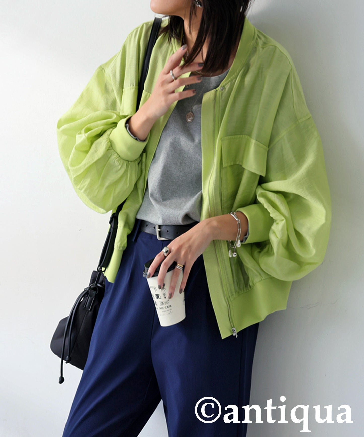 Sheer Blouson Ladies