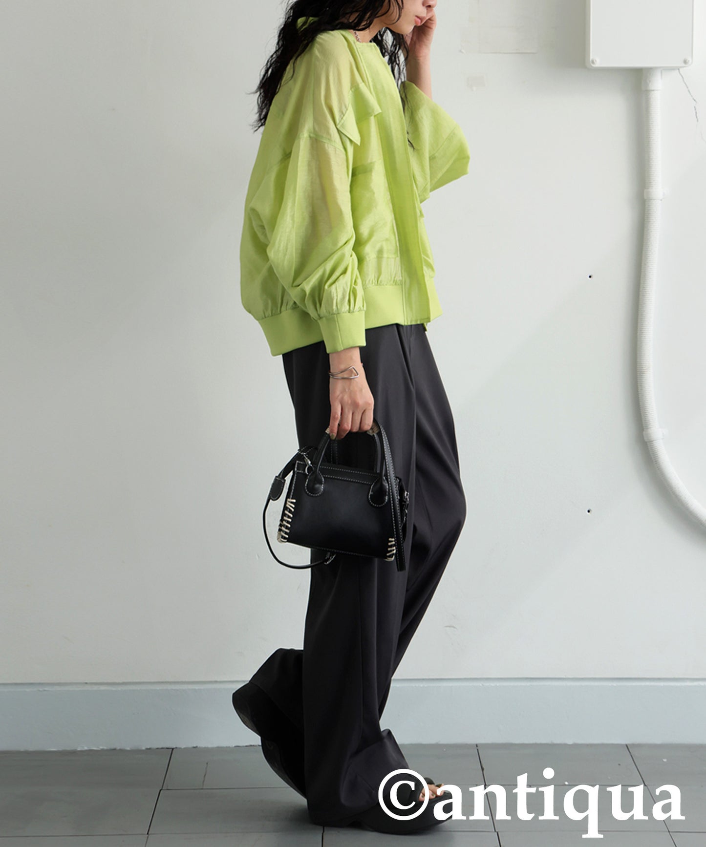 Sheer Blouson Ladies