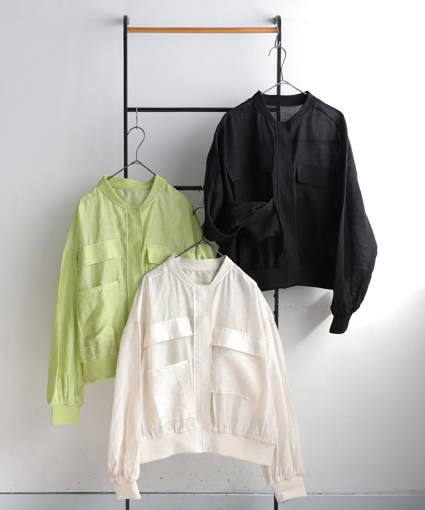 Sheer Blouson Ladies