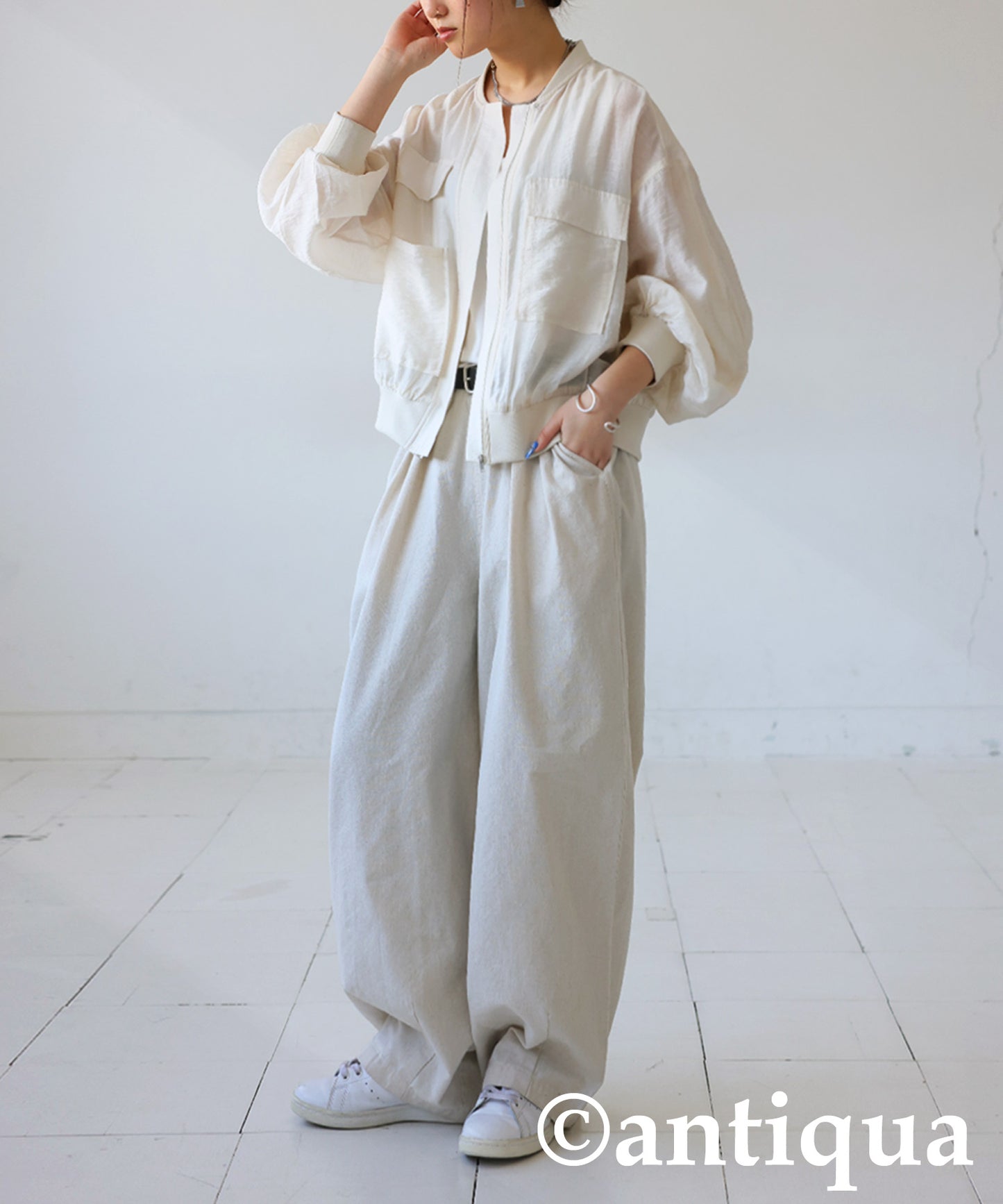 Sheer Blouson Ladies