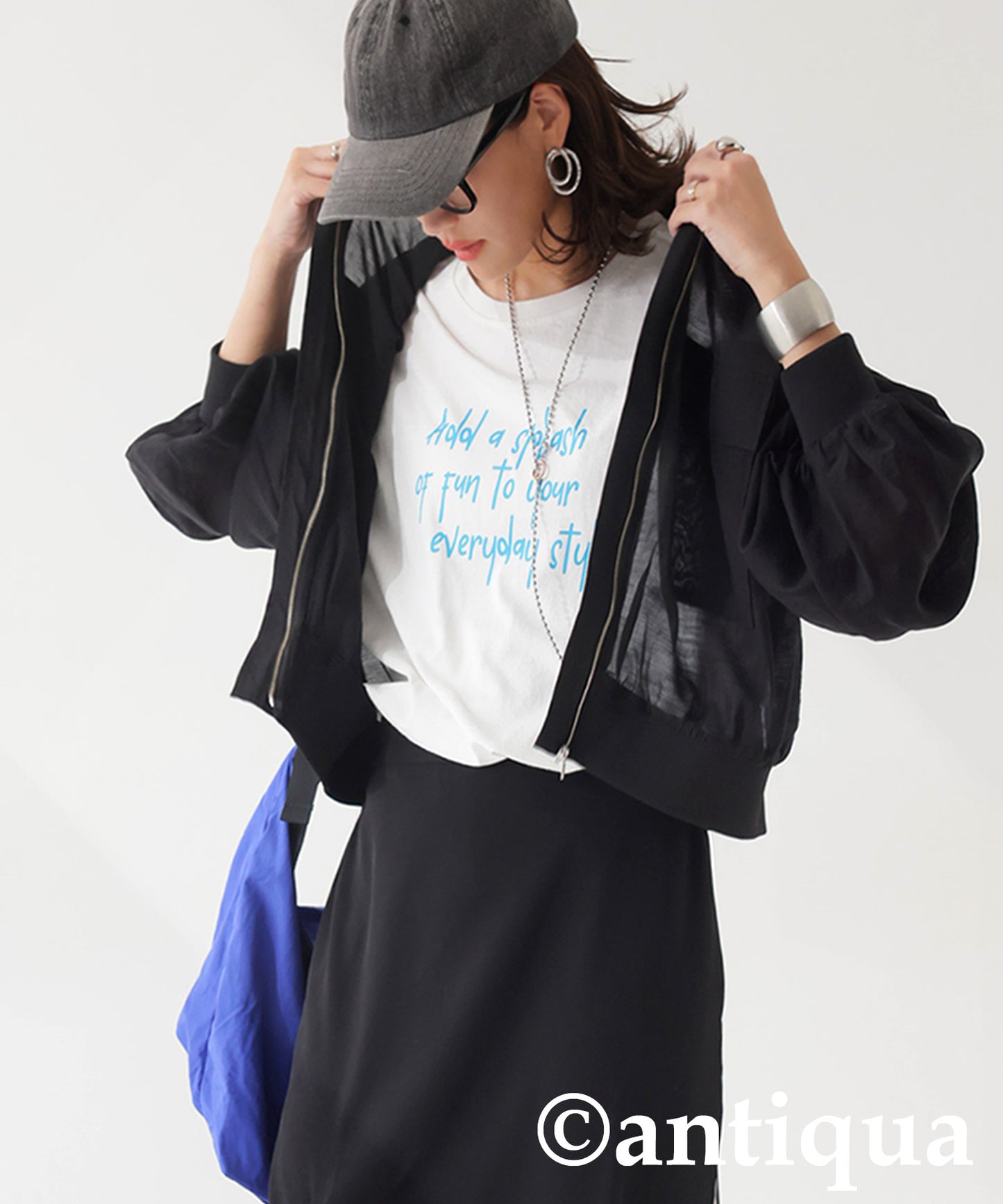 Sheer Blouson Ladies