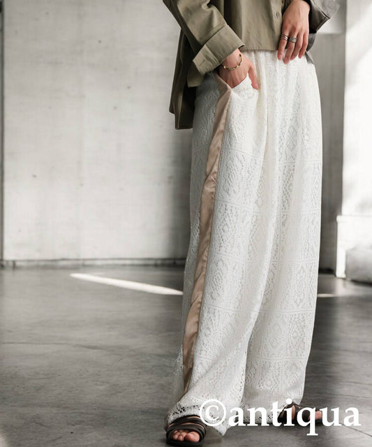 Ladies Block Lace Pants