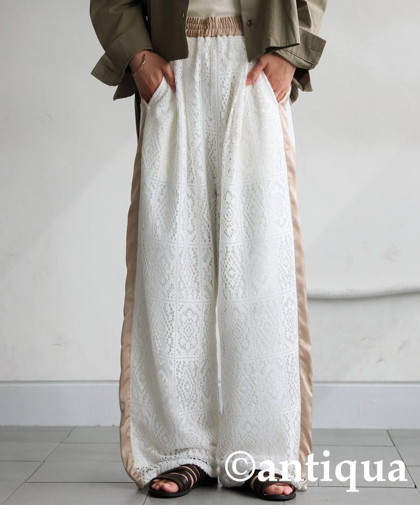 Ladies Block Lace Pants