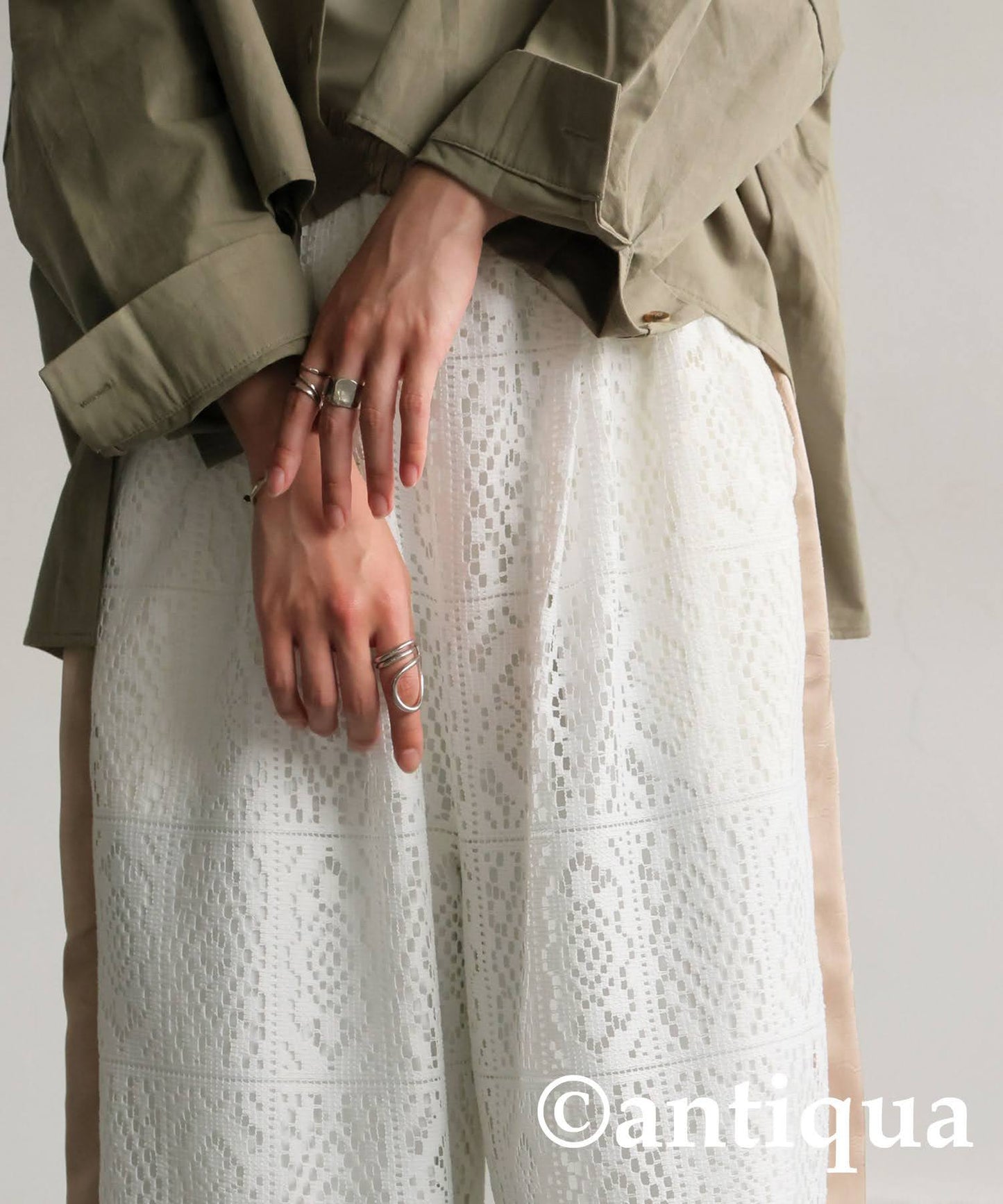 Ladies Block Lace Pants