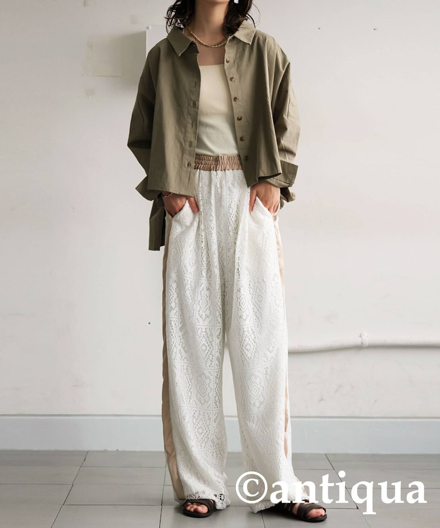 Ladies Block Lace Pants