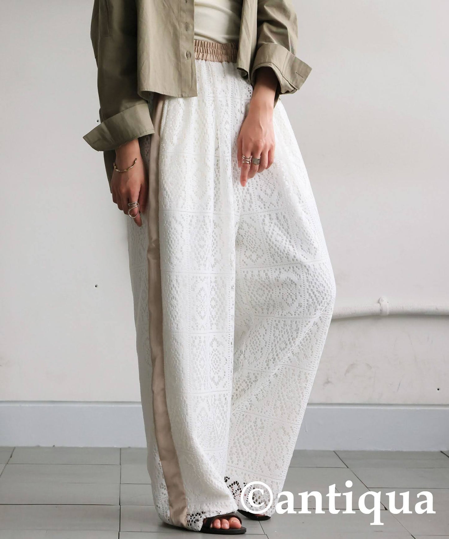 Ladies Block Lace Pants