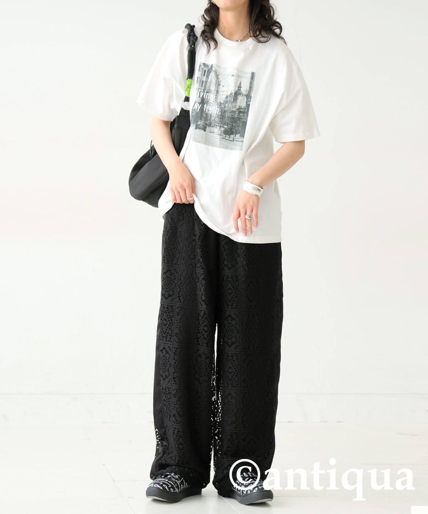 Ladies Block Lace Pants