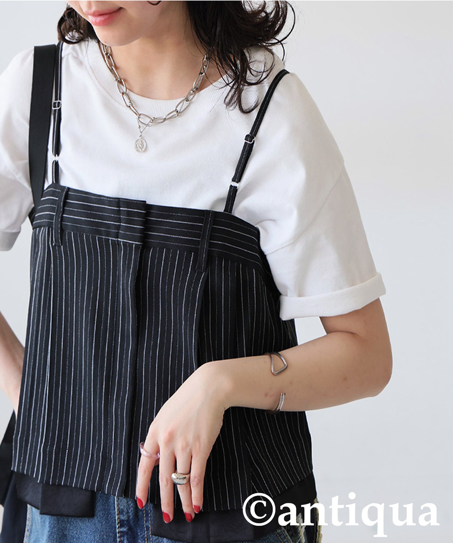 Ladies Striped Cami Bustier