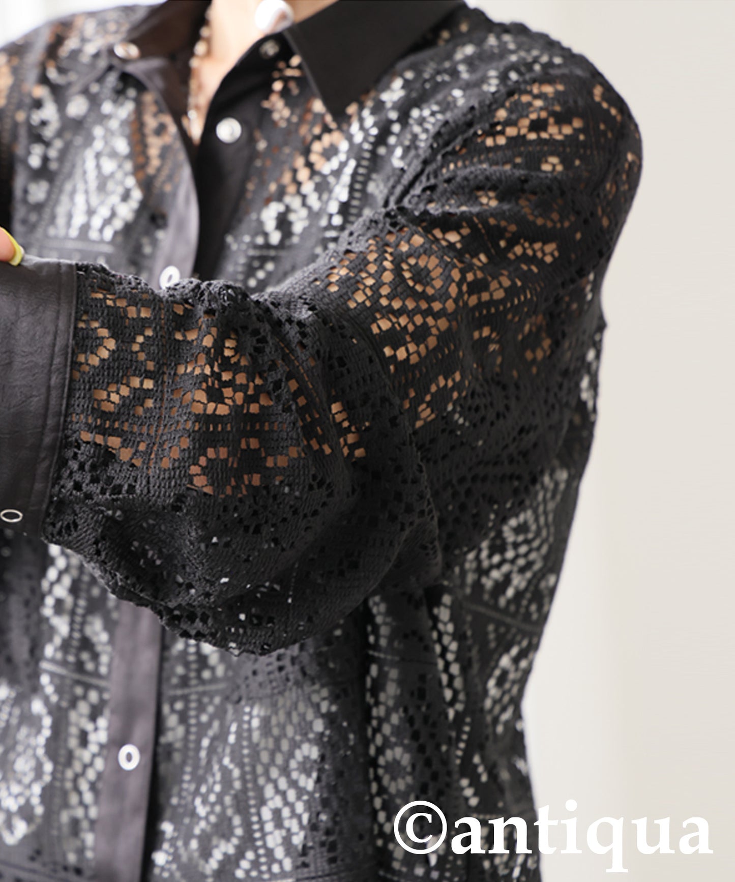 Ladies Block Lace Shirt