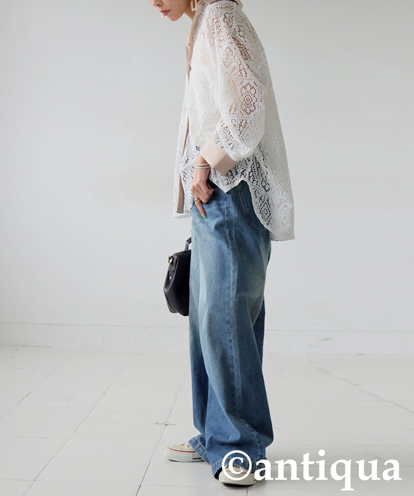 Ladies Block Lace Shirt