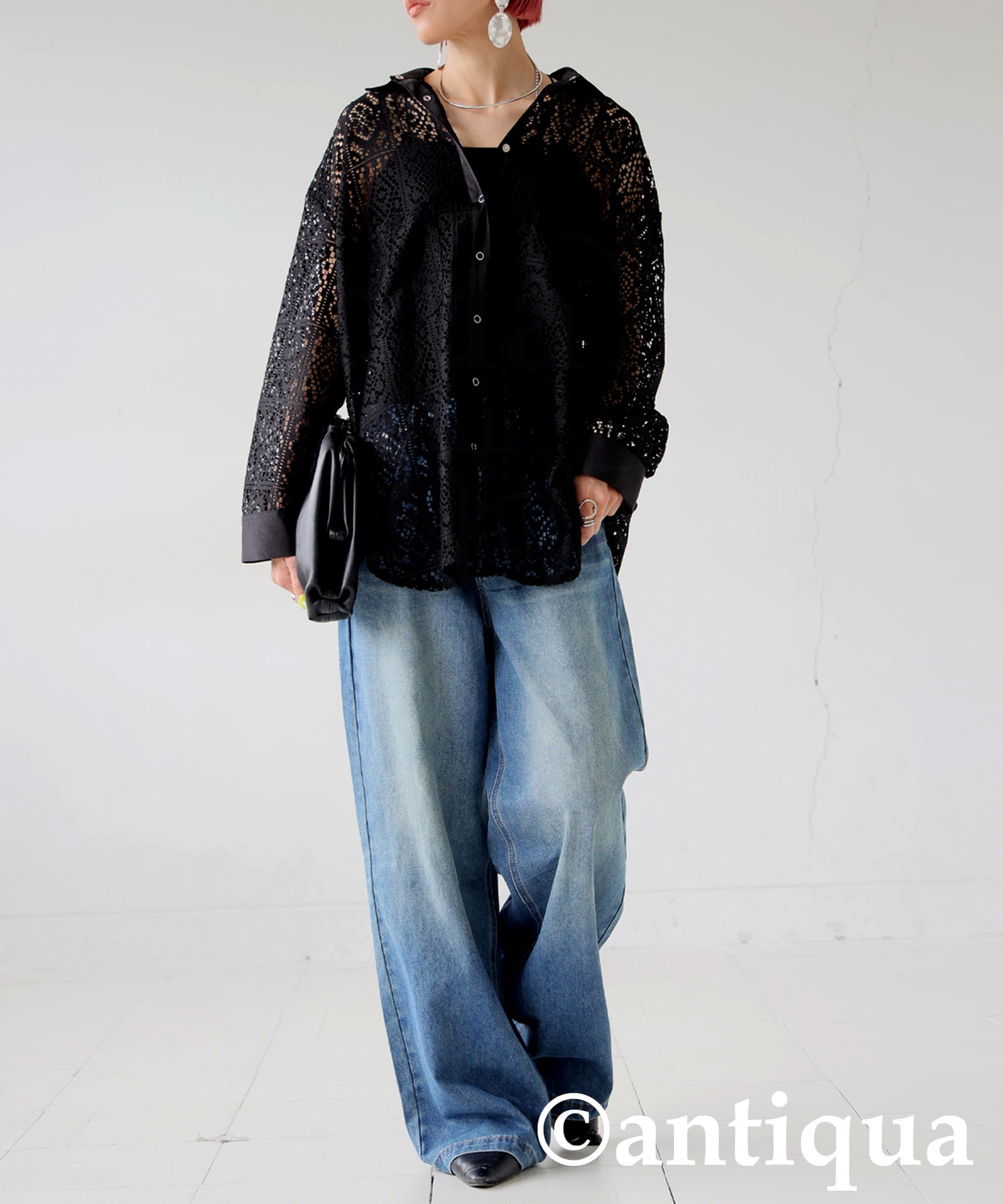 Ladies Block Lace Shirt