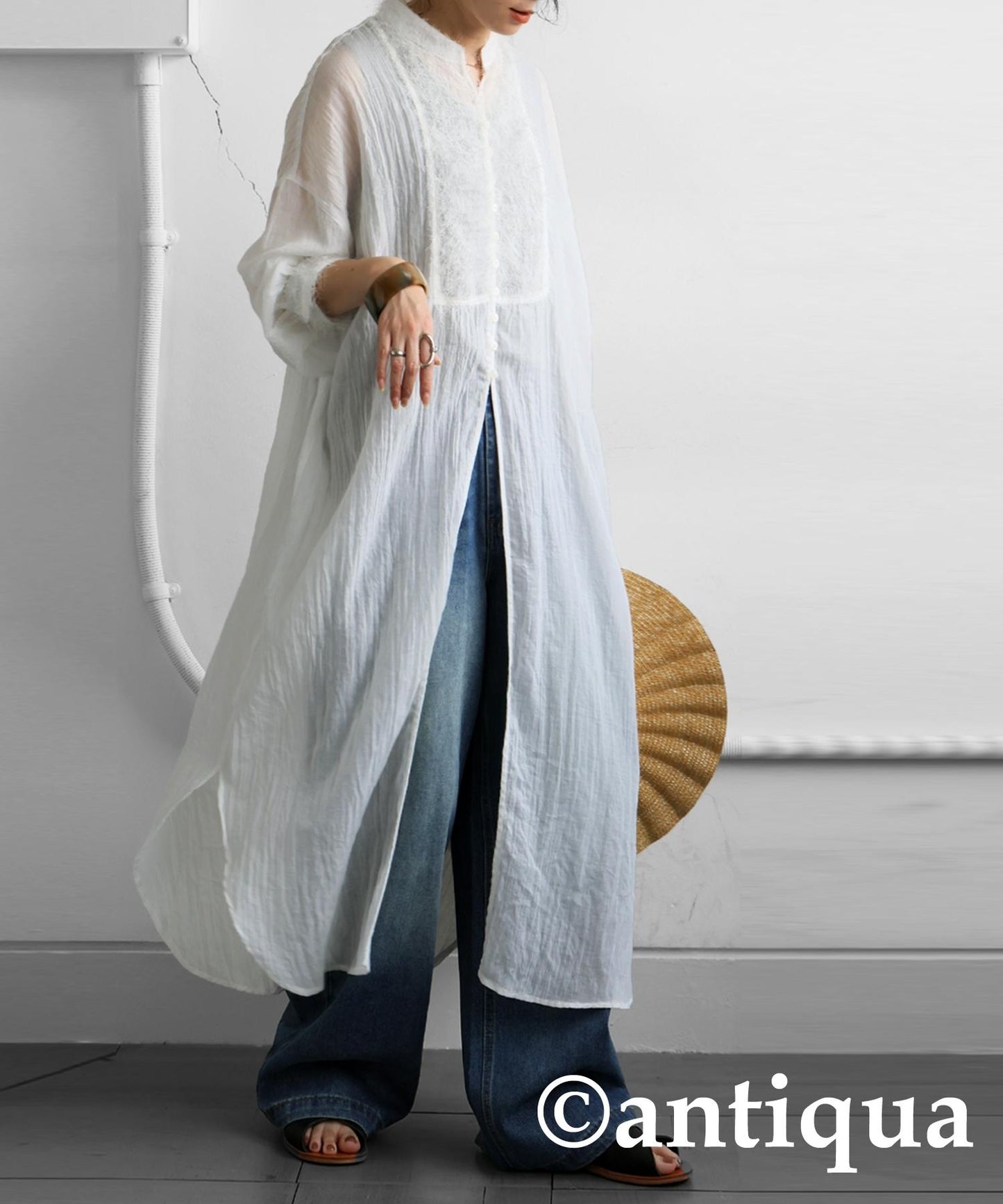 Ladies Fluffy Gauze Long Tunic