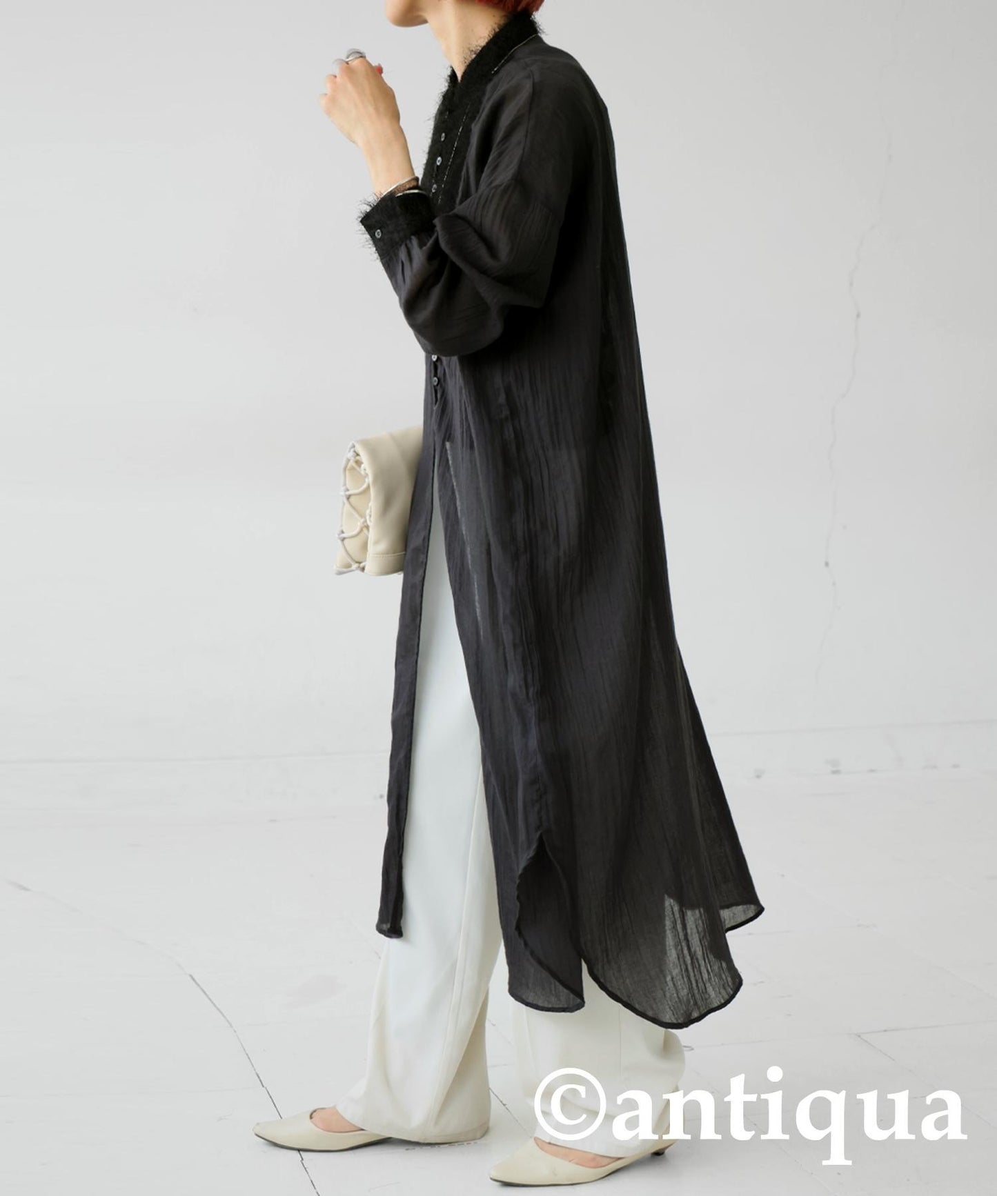 Ladies Fluffy Gauze Long Tunic