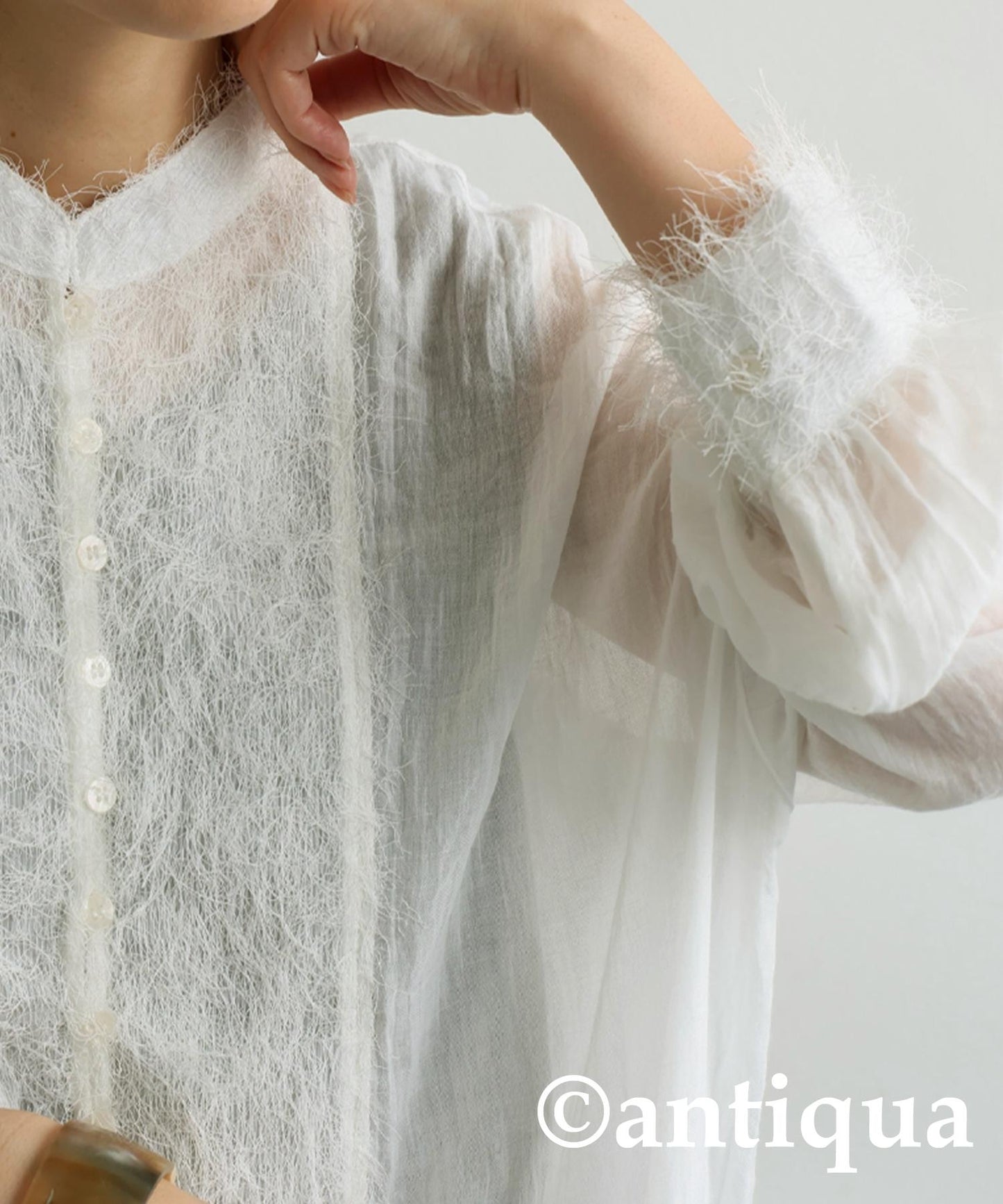 Ladies Fluffy Gauze Long Tunic