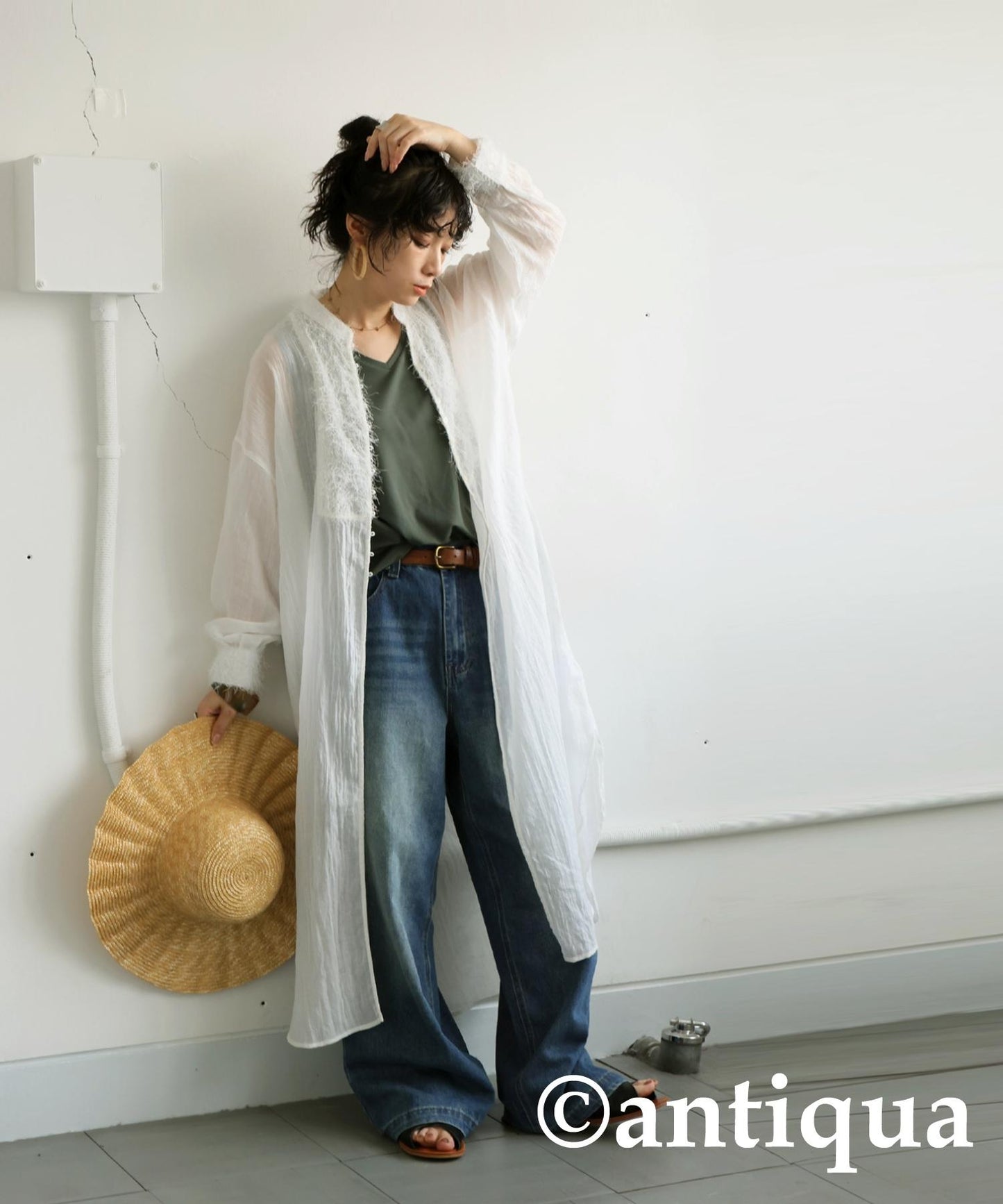 Ladies Fluffy Gauze Long Tunic