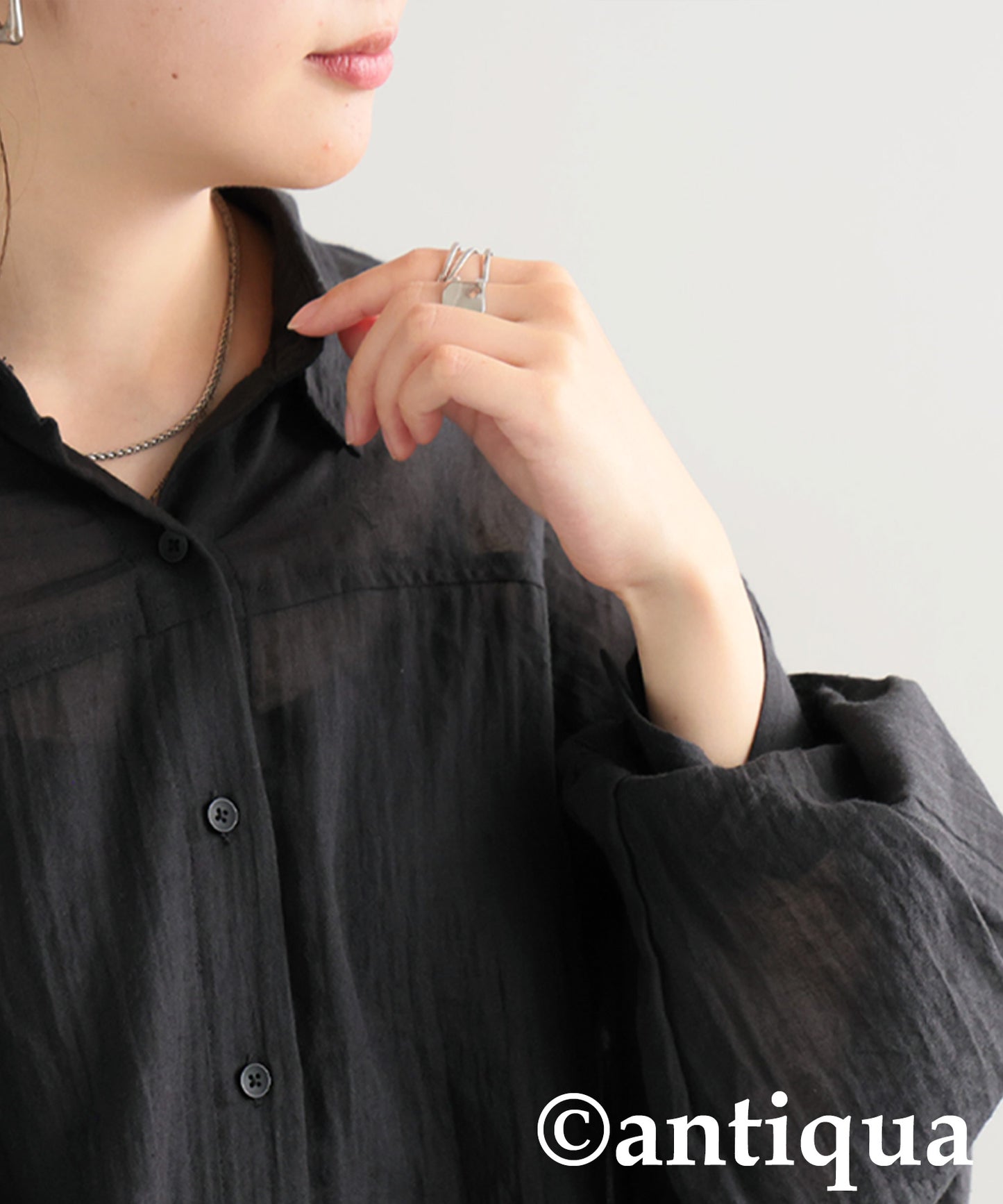 Ladies Fluffy Gauze Shirt