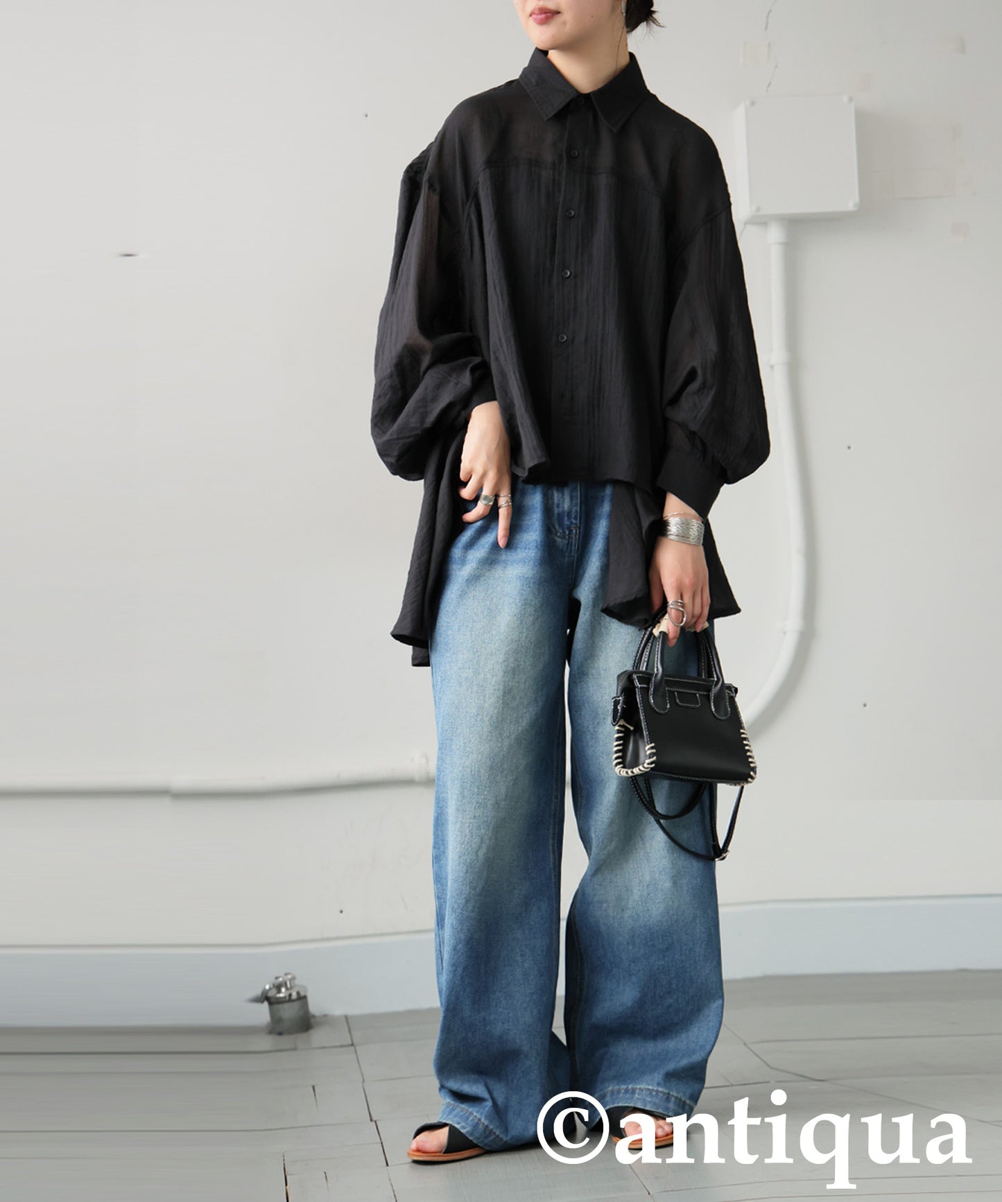 Ladies Fluffy Gauze Shirt