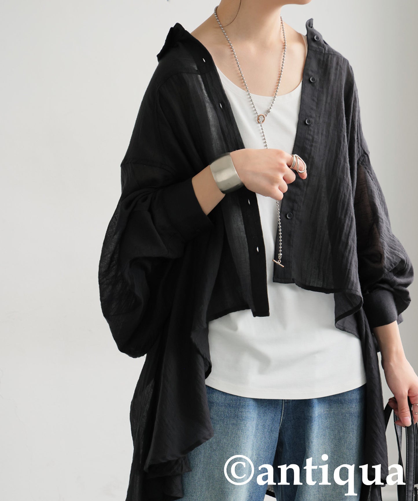 Ladies Fluffy Gauze Shirt